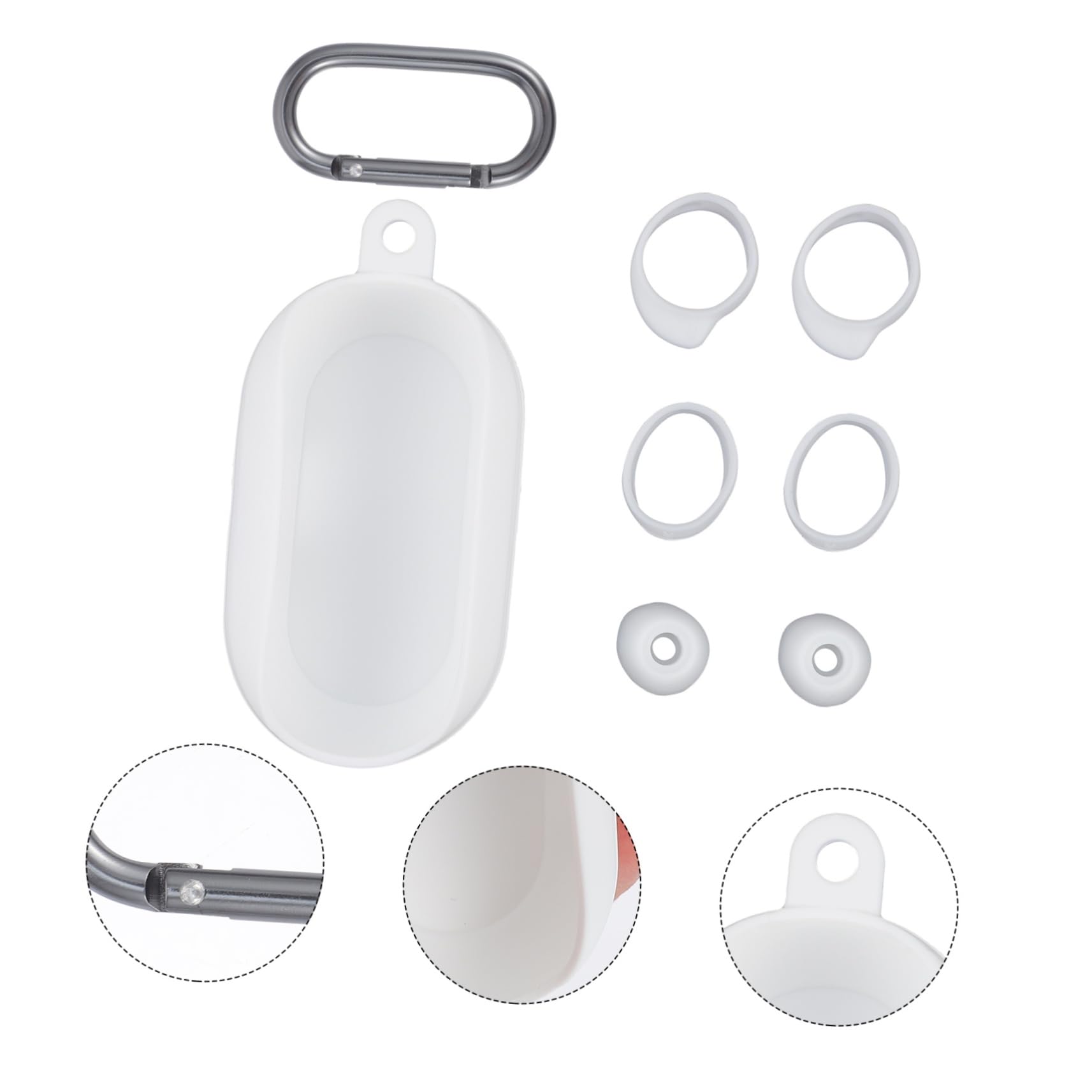 Veemoon 1 Set Headphone Plug Set - Portable Earbuds Case Cover with Shell Protection for AirPods, Wireless Earbuds - Perfect for Travel, Gym, and Daily Use