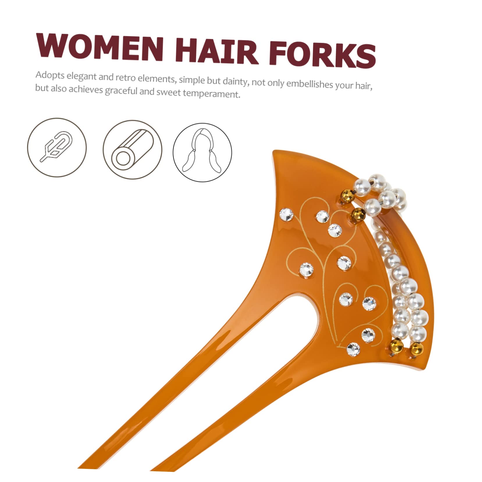 Elegant Pearl Hair Pins for Women - Bridal Hair Accessories & Hanfu Headdress for Weddings & Cosplay
