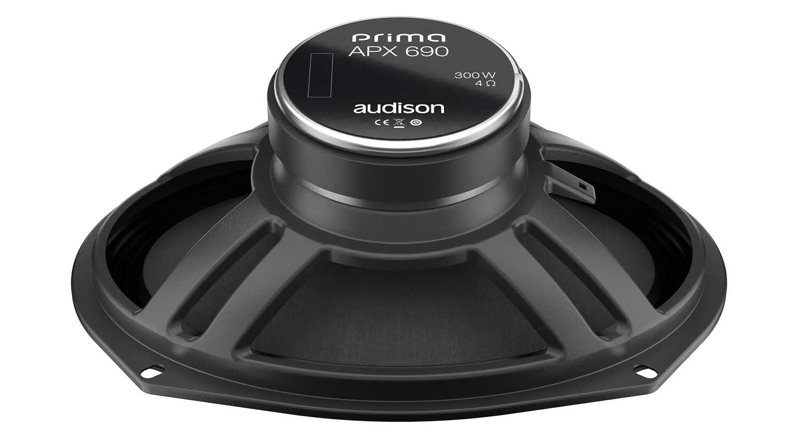 Audison APX 690 6x9 Inch 3-Way Coaxial Car Speakers - 300W Power, Includes Protective Grills - Perfect for Car Audio Upgrades & Enhanced Sound Quality