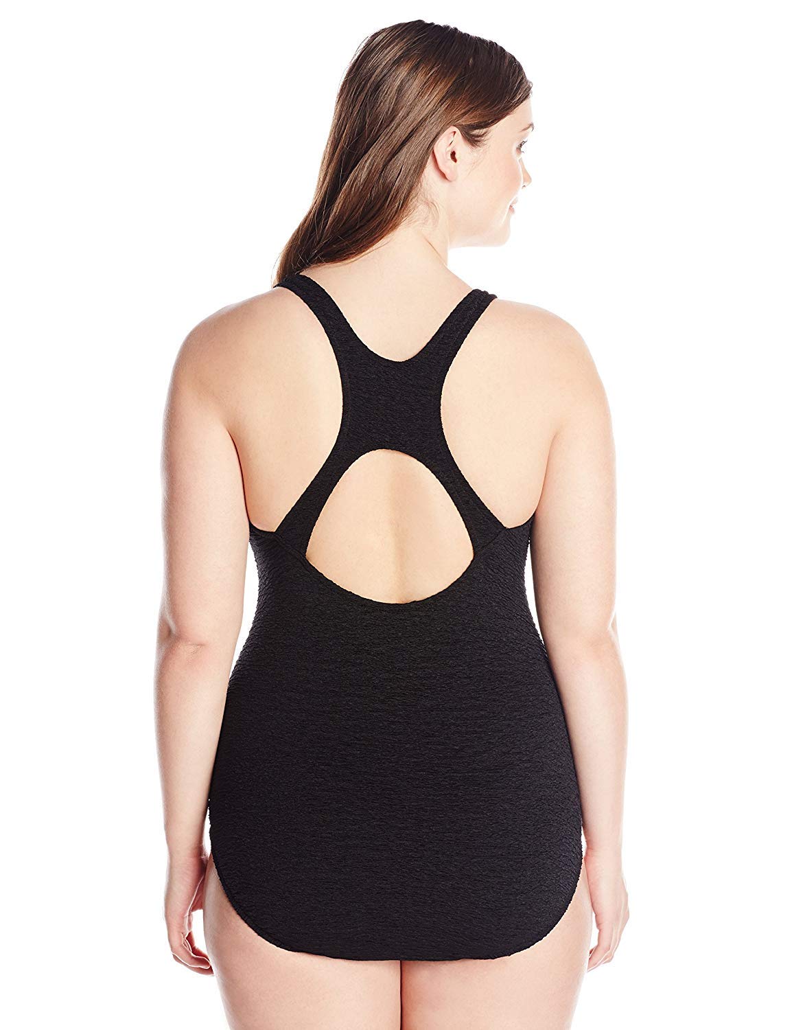 Penbrooke Women's Krinkle Active Back Mio One Piece Swimsuit - High Waisted Tummy Control Bathing Suit for Swimming, Beach & Vacation
