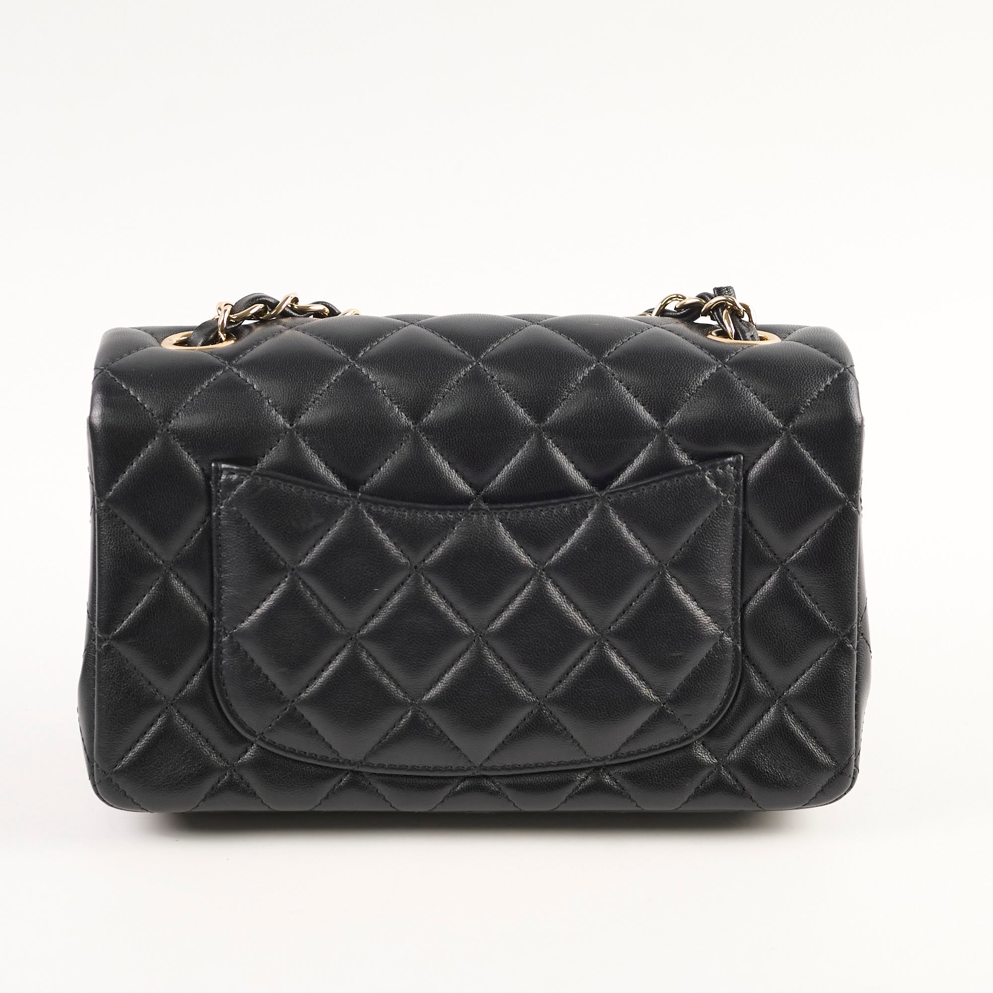 Chanel Mini Rectangular Bag Black Lambskin Leather with Microchip 2022 - Luxury Crossbody Purse for Women, Perfect for Date Night & Evening Events