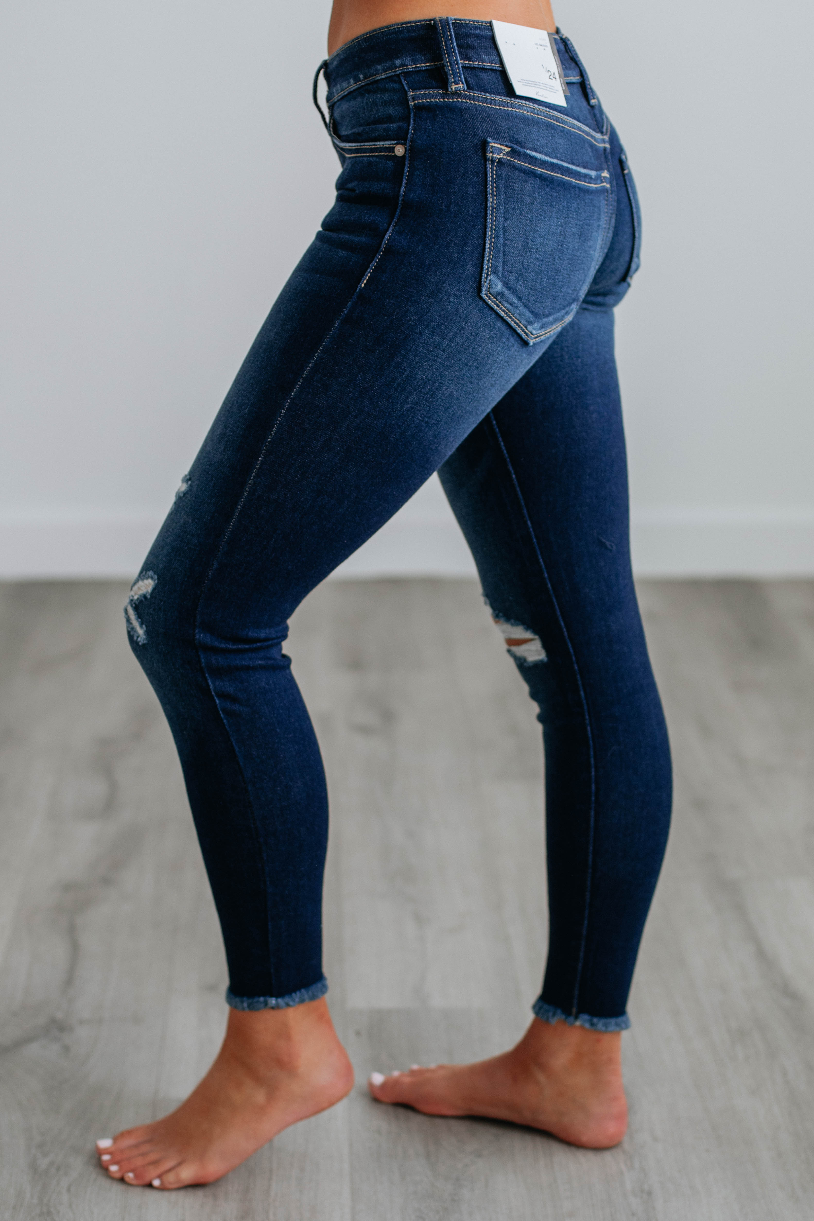 Jennings KanCan High Waist Skinny Jeans for Women - Dark Wash Denim Pants | Perfect for Casual Wear, Office & Night Out