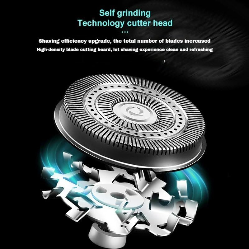Enspiracle Mini Electric Shaver - Portable USB Rechargeable Waterproof Travel Shaver for Men & Women - Compact Washable Razor with Free Replacement Head (Gray) - Perfect for Travel, Gym & Daily Grooming