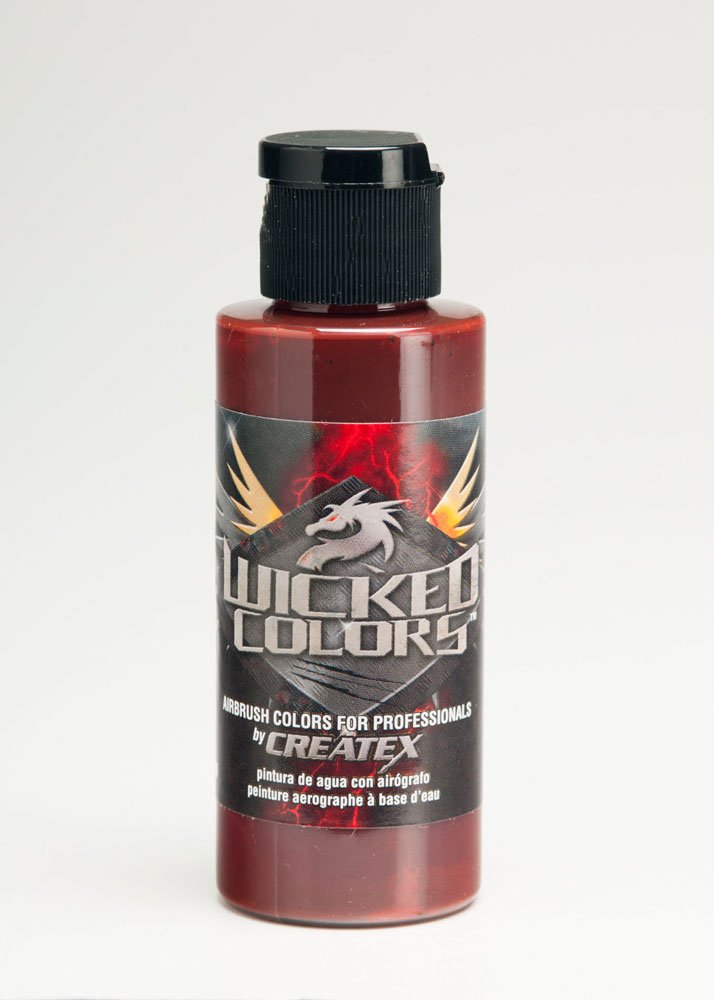 2 oz Wicked Colors Detail Airbrush Paint - Burnt Orange for Miniatures, Models & Crafts | Perfect for Hobbyists & DIY Projects | Kitchen Decor & Custom Designs