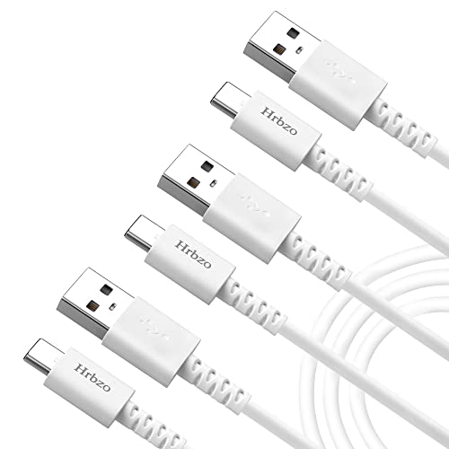 Fast Charging USB C Cable [2.6ft, 3-Pack] - Compatible with Samsung Galaxy S21/S20, Huawei Mate 40/30, iPhone 15/14, iPad Pro & More - Durable Type C Charger for Home, Office & Travel