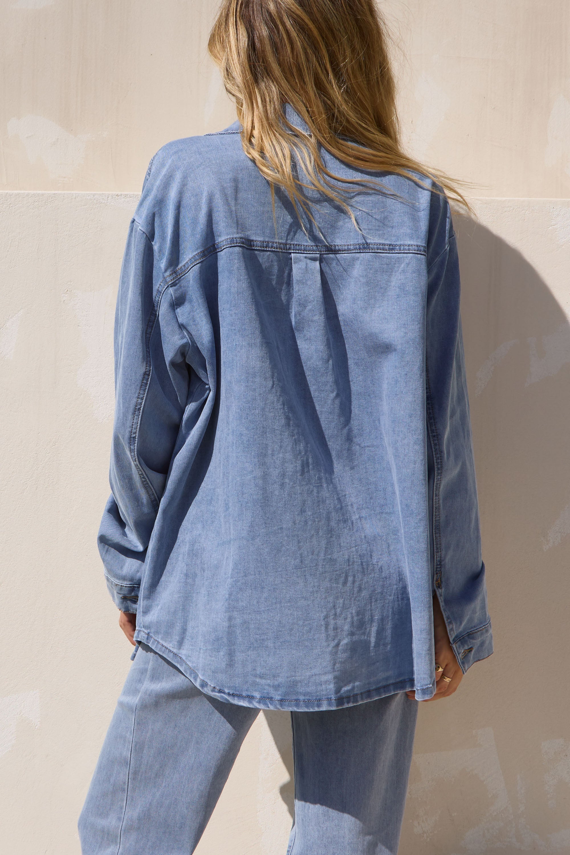 Stylish Light Blue Denim Shirt for Men & Women | Casual & Comfortable Everyday Wear | Perfect for Outdoors, Work & Date Nights