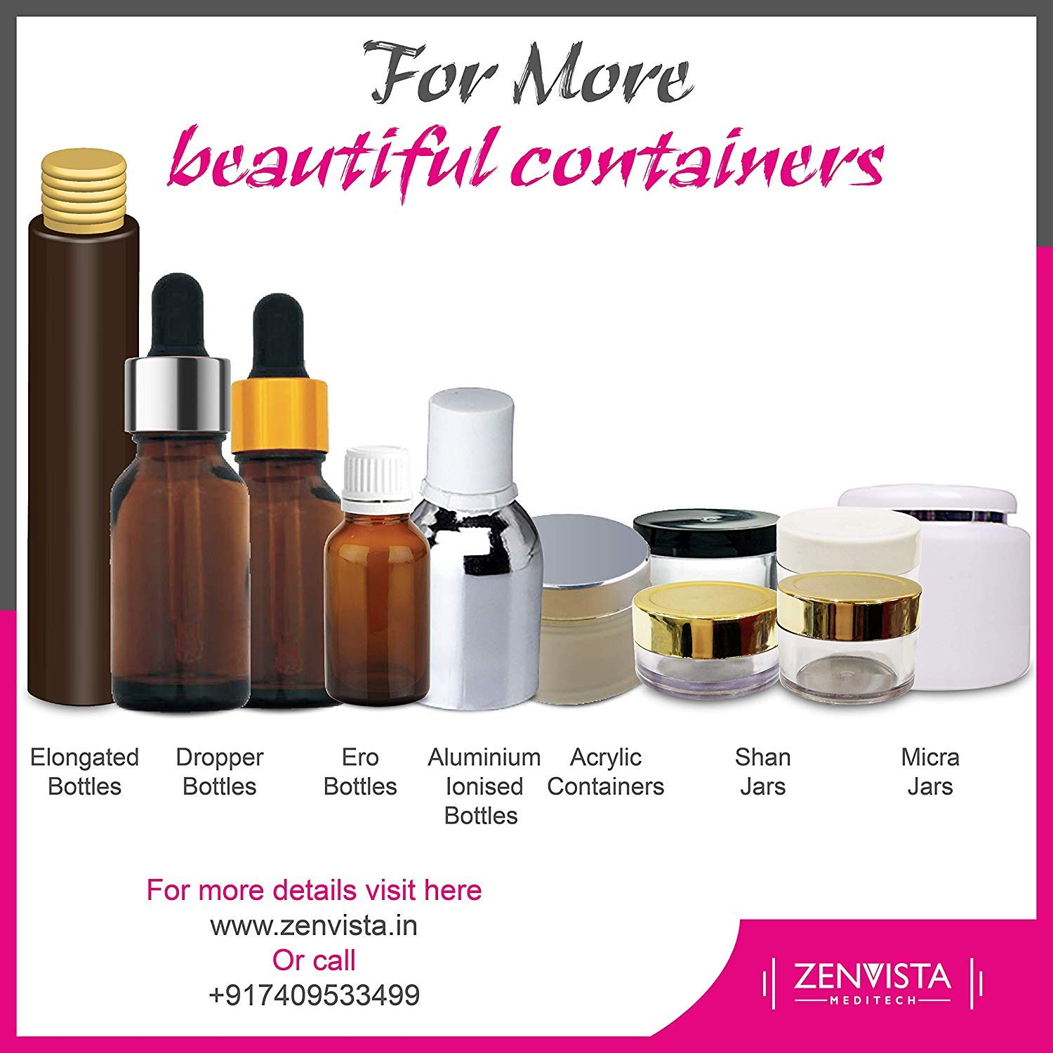 Zenvista 8g Empty Acrylic Cosmetic Jars with White Lids - Transparent Small Containers for Lip Balm, Creams & DIY Beauty Products (Pack of 10) - Perfect for Travel, Home Use & Professional Salons