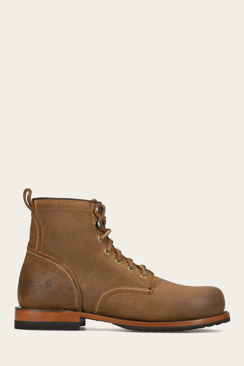 Premium Hudson Workboot Plain Toe - Durable Pre-Owned Work Boots for Men | Ideal for Construction, Landscaping & Outdoor Work