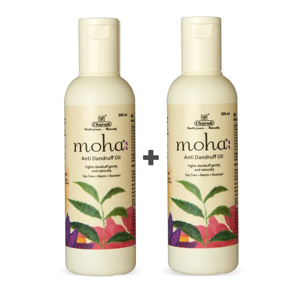 Tea Tree & Neem Anti Dandruff Hair Oil with Hibiscus & Rosemary - 200ml (Pack of 2) | Natural Scalp Treatment for Men & Women | Daily Hair Care for Dry, Itchy Scalp & Healthy Hair Growth