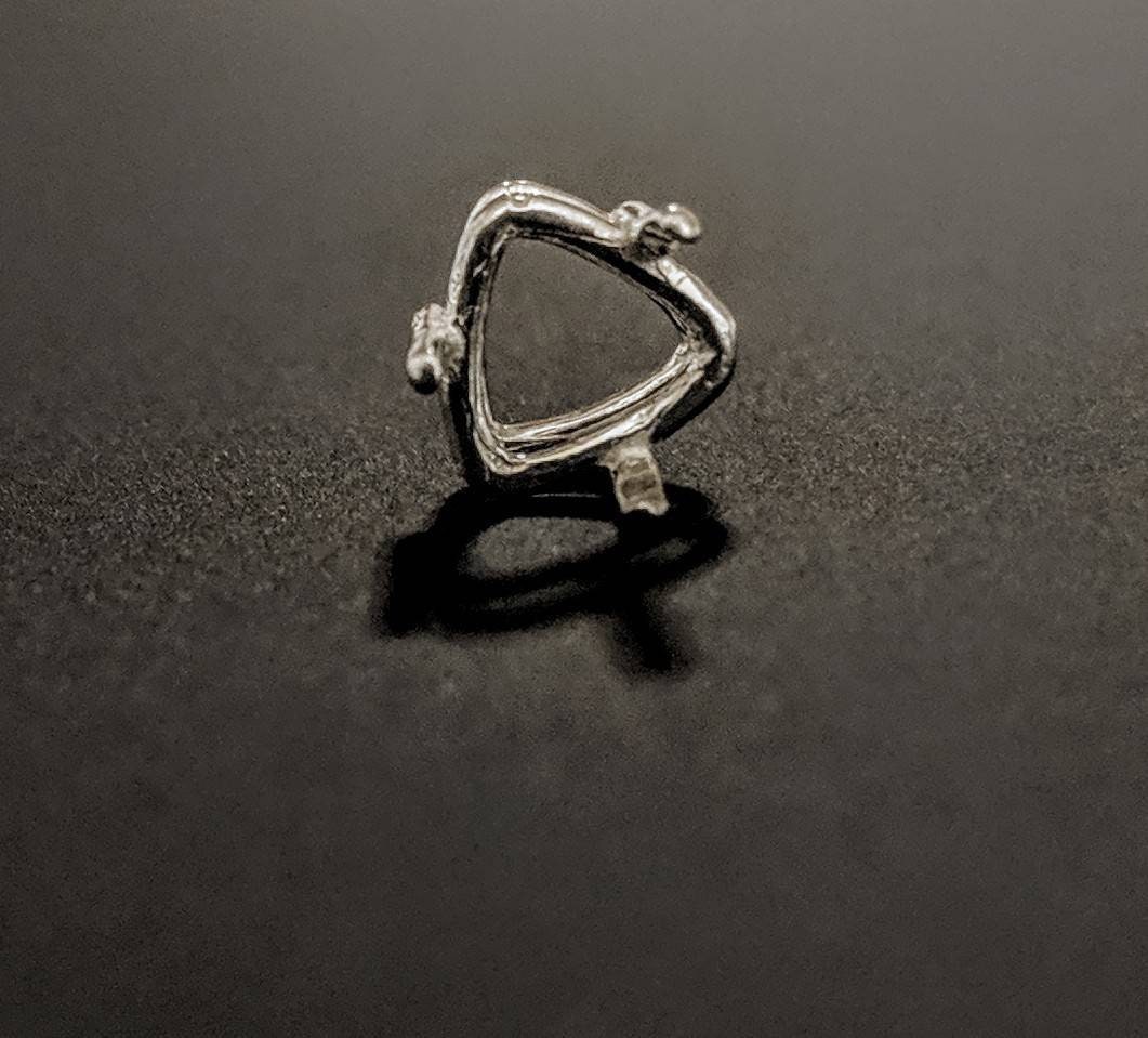 5-12mm Trillion Cut Solid Sterling Silver or 14kt Gold Wire Basket - Custom Jewelry Making Supplies for Rings, Earrings & Pendants | DIY Crafting, Gift Giving & Special Occasions
