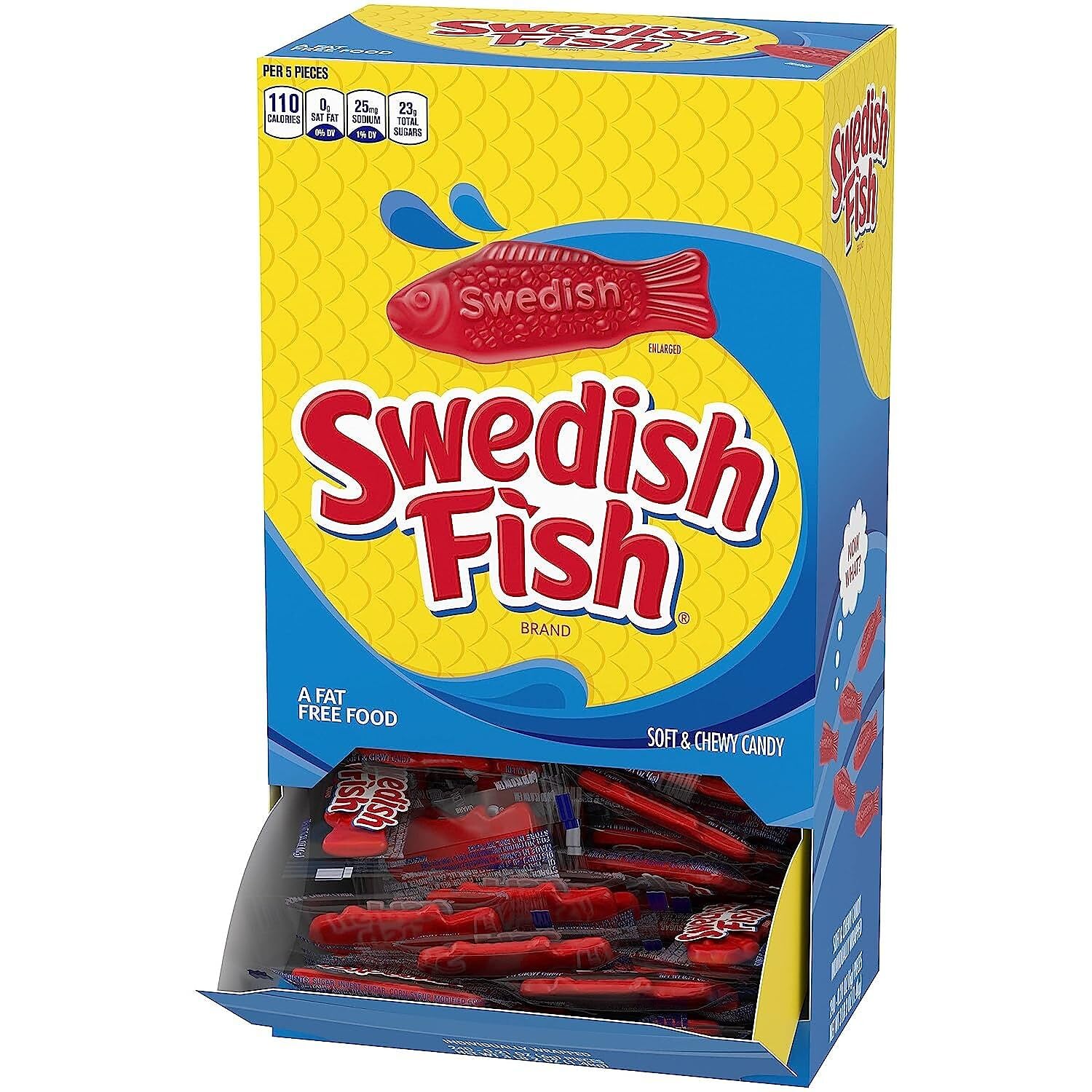 Swedish Fish Grab-and-Go Candy Snacks - 240 Pieces per Box - Bulk Gummy Candy for Office, Party, Movie Night & Road Trips