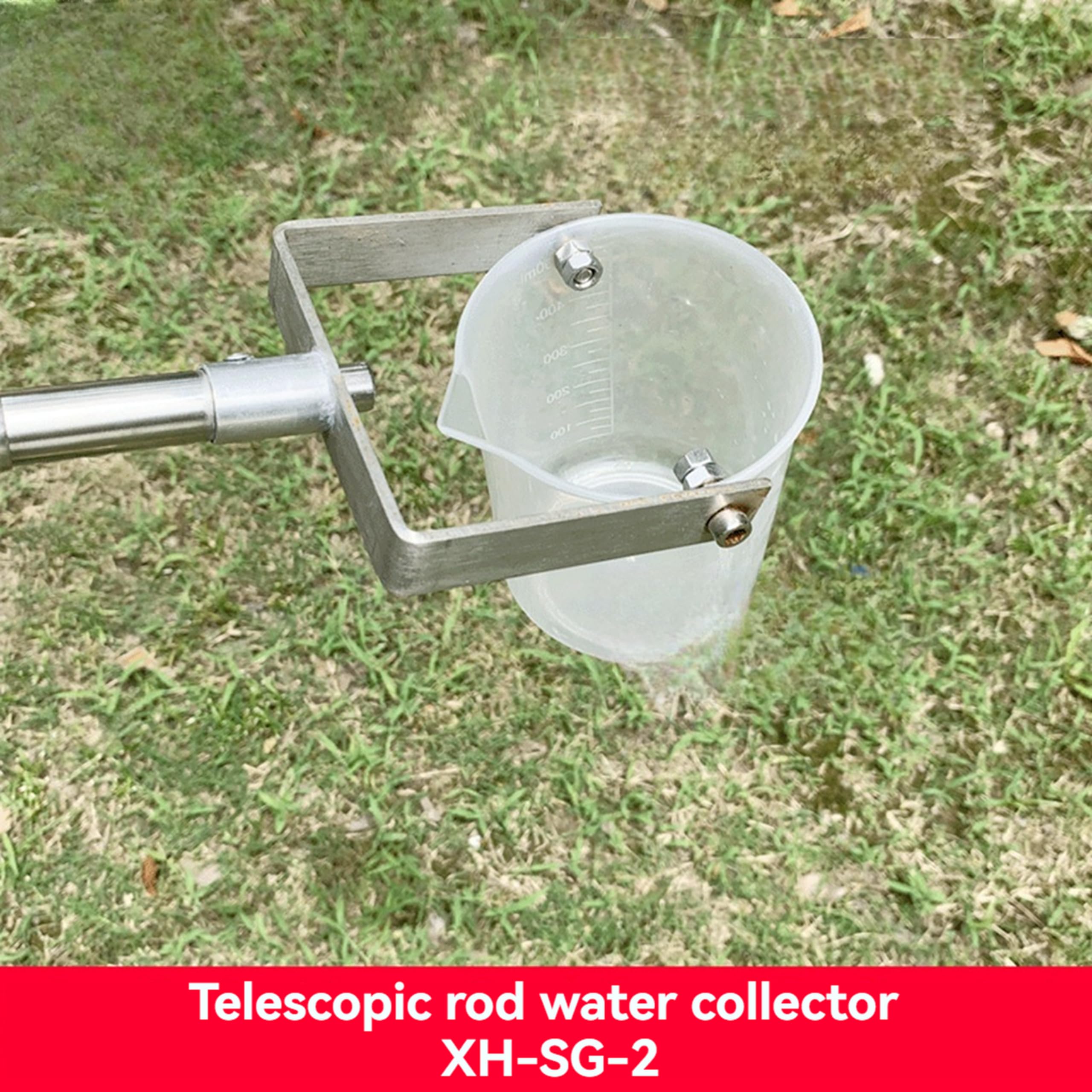 Stainless Steel Telescopic Water Sampling Pole - 3M Extension Rod with 1000ML Beaker for Industrial & Environmental Testing | Gold Panning, Pond Sampling, Lab Use