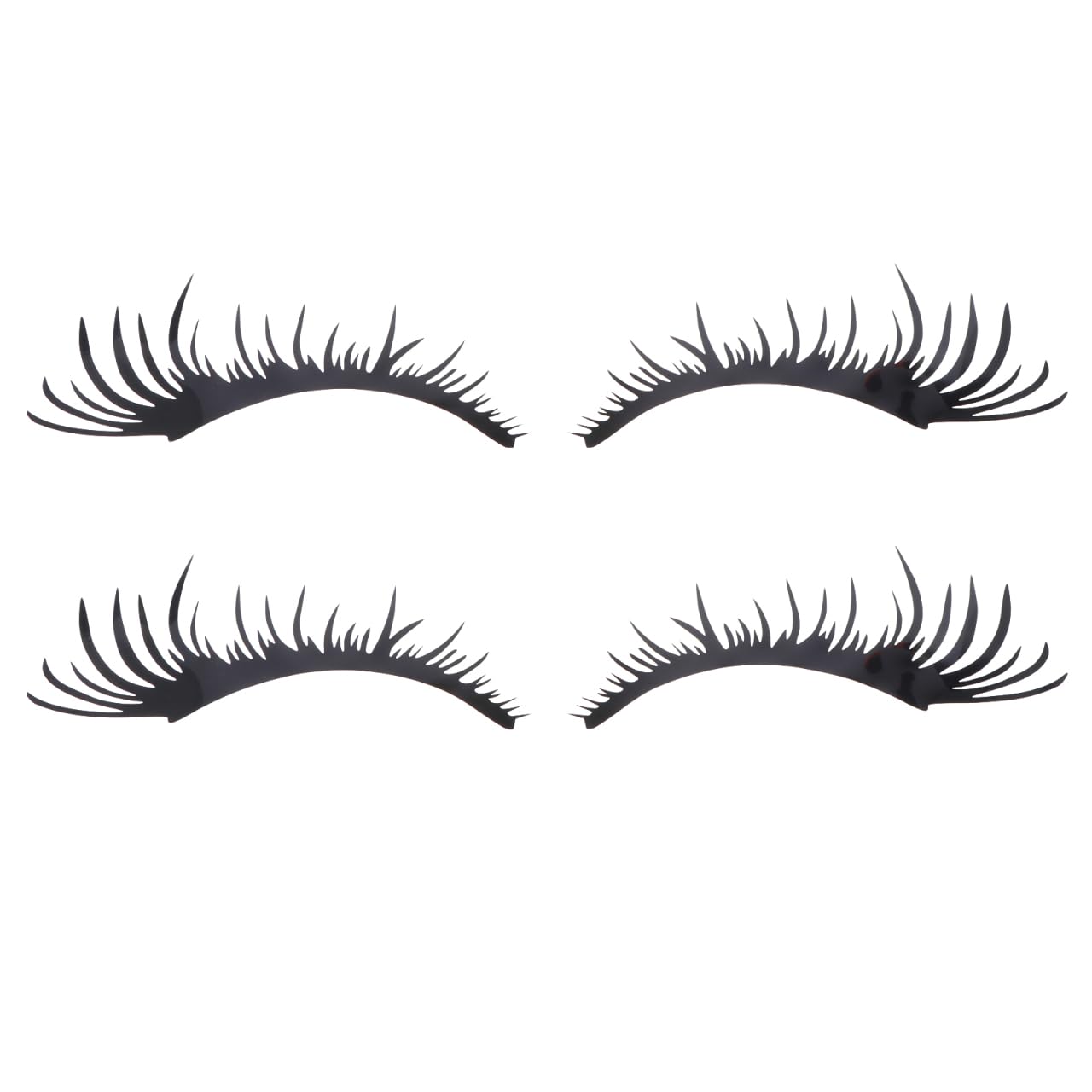 SEWACC 2 Pairs Car Headlight Eyelashes Stickers - Auto Fake Eyelash Decals for Car Body Decoration & Eyebrow Styling - Perfect for Car Shows, Themed Parties & Custom Vehicle Styling