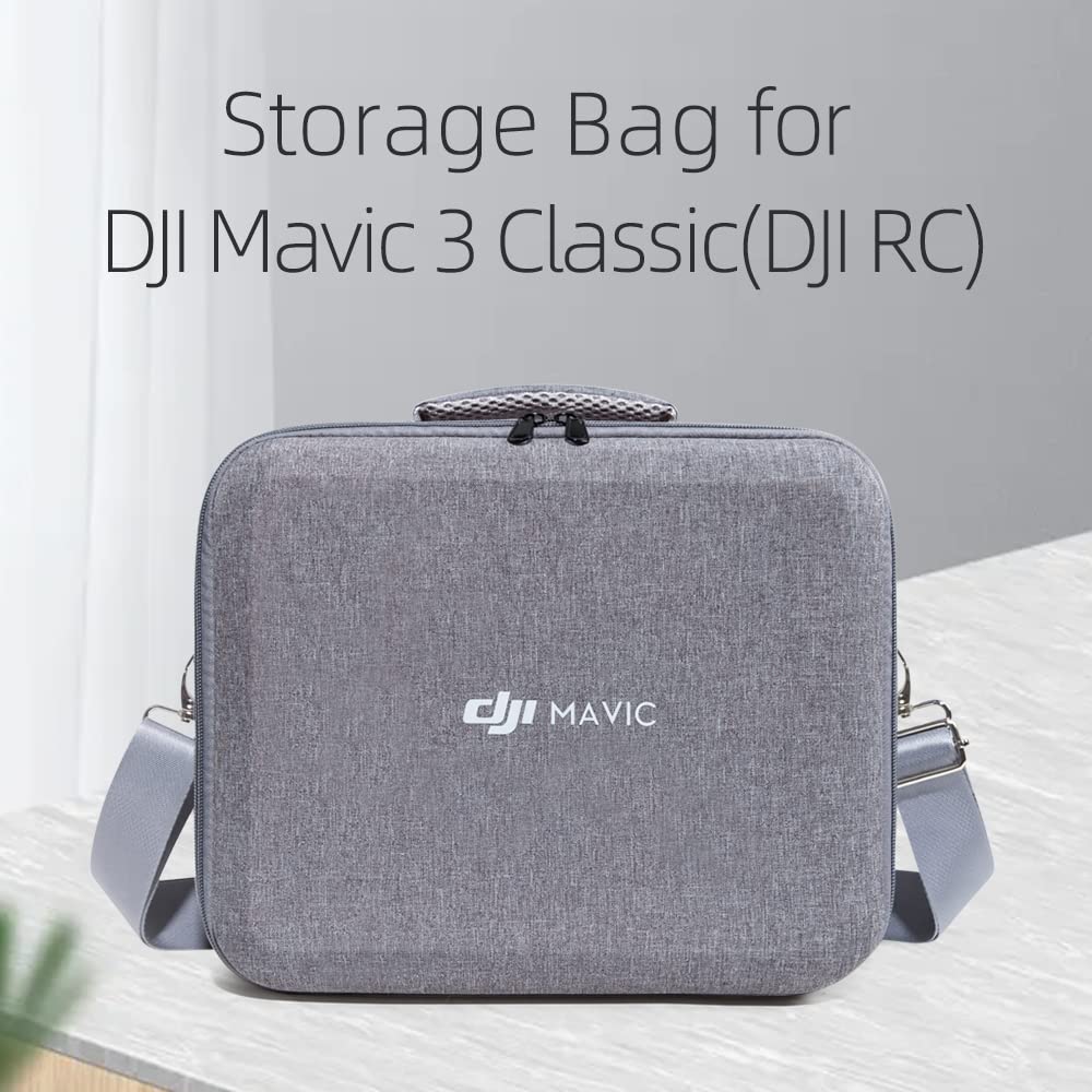 **Fenmaru Mavic 3 Classic Case for DJI Mavic 3 Classic Drone Accessories - Portable Travel Storage Bag Compatible with DJI RC, RC-N1 & Pro Controller (Grey) - Perfect for Travel, Hiking & Outdoor Adventures**