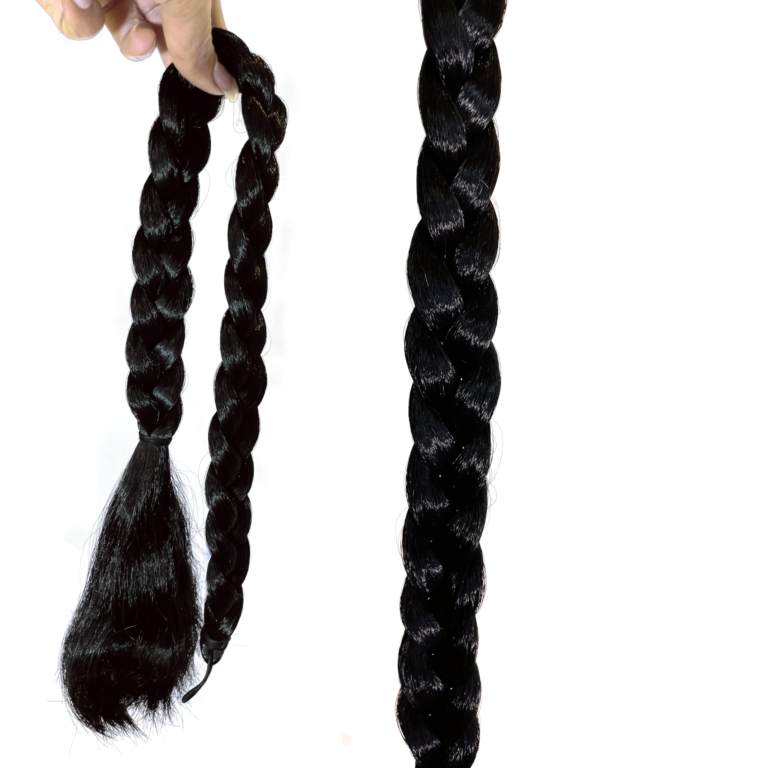 Natural Long Synthetic Wigs for Women with Bangs - AHS Hair Extensions in Brown for Gangawan, Savaram, Cataram & Sadaraa Styles | Perfect for Cosplay, Daily Wear & Special Occasions