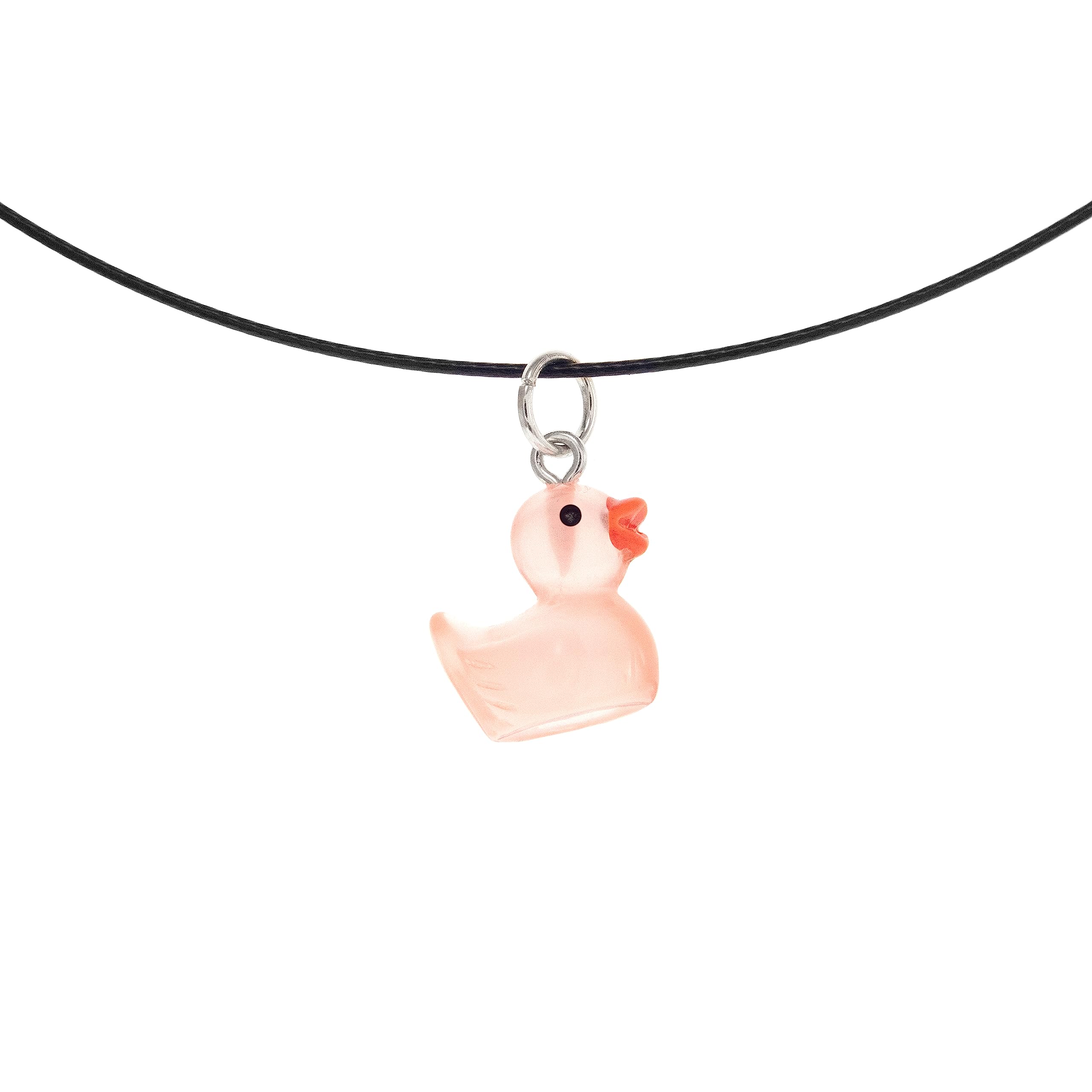 Pink Rubber Duck Necklace - Ducky Charm Pendant Jewelry for Programmers & Debugging | Cute Duckling Gift for Women in Tech | Perfect for Coding, Debugging & Tech Enthusiasts