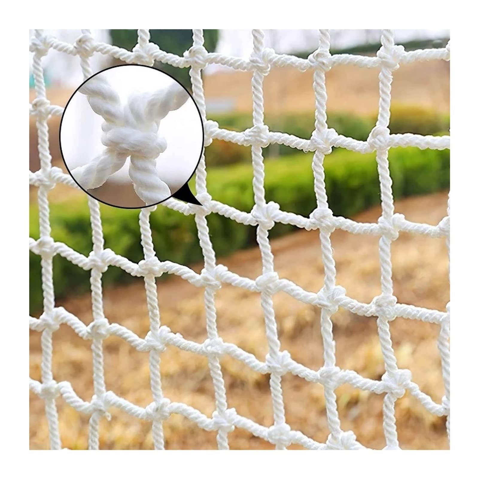 LXLIGHTS Cat Safety Net - Durable Adjustable Pet & Child Protective Mesh for Balcony, Stairway, Railing Fence - White Nylon Barrier (0.8x10m/2.62'x32.81') - Perfect for Baby Proofing & Pet Protection in Apartments, Homes & Play Areas