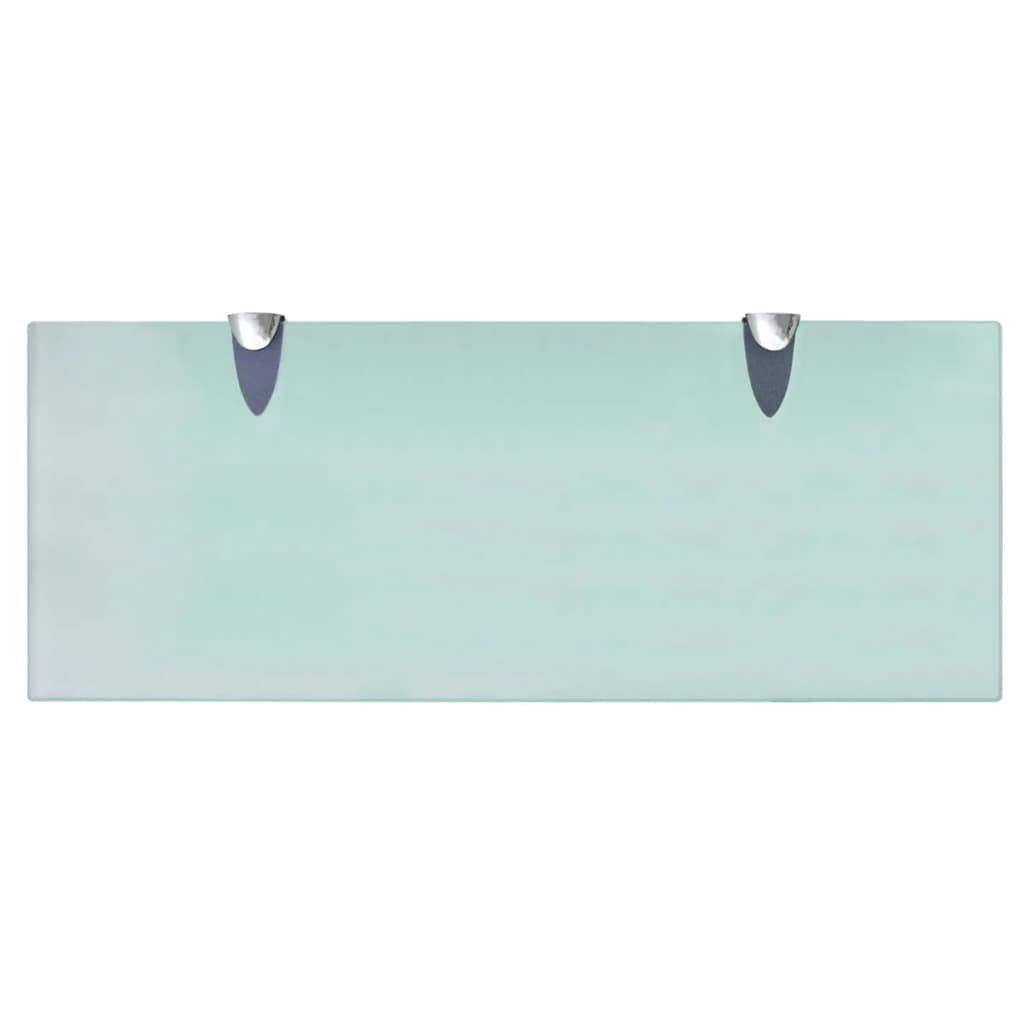 Clear Glass Floating Wall Shelves - 19.7