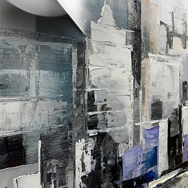 Urban Landscape Painting #UL 007 - Modern Wall Art for Home & Office Decor - Perfect for Living Room, Bedroom or Workspace