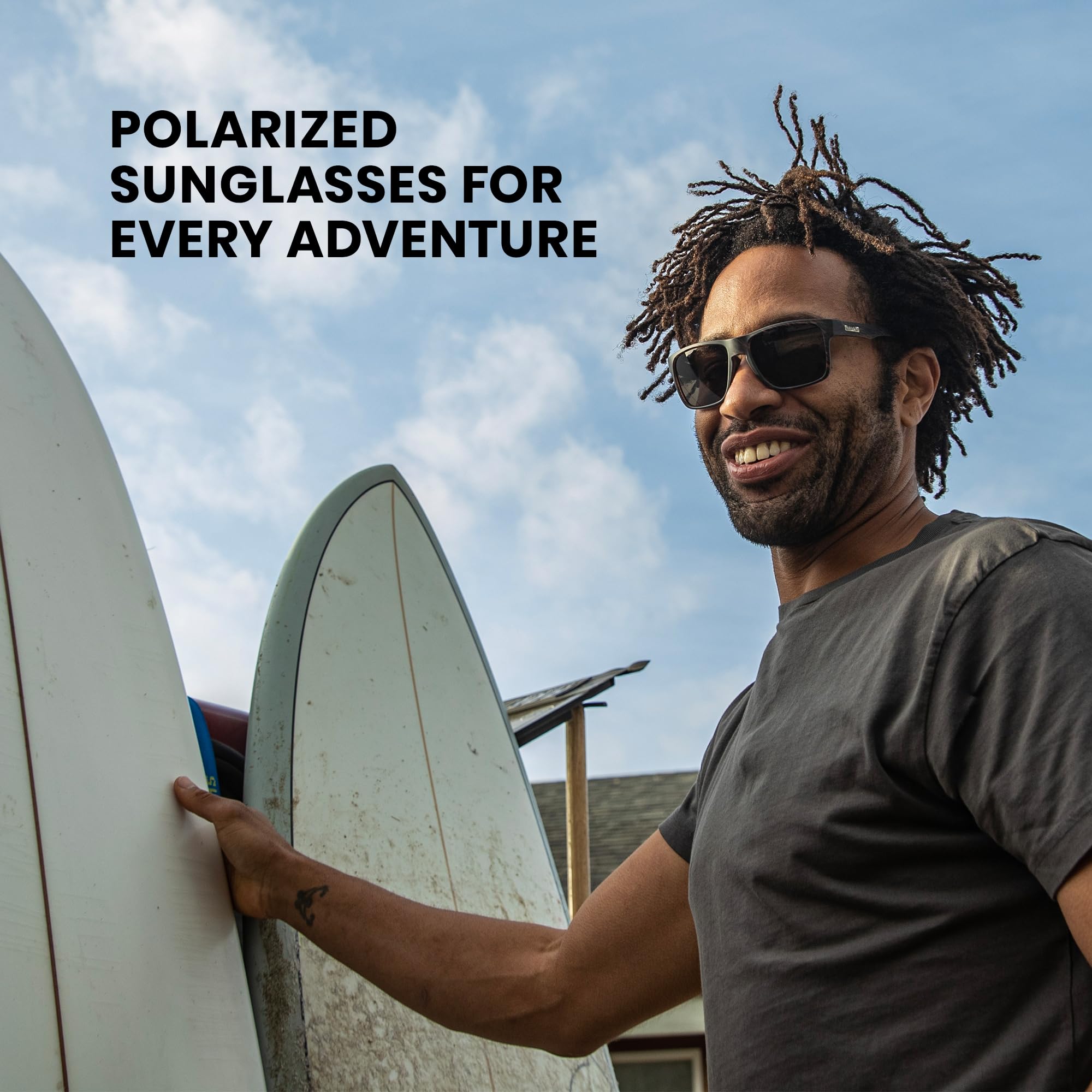 Suncloud Rambler Polarized Sunglasses for Men & Women - UV Protection Outdoor Sports & Driving Shades - Perfect for Hiking, Fishing, and Beach Activities