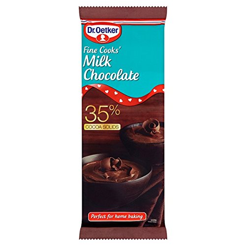 Dr. Oetker Fine Cooks' Premium Baking Chocolate - 20 x 150g Pack for Milk Chocolate Desserts, Cakes & Hot Cocoa | Perfect for Home Baking & Professional Chefs