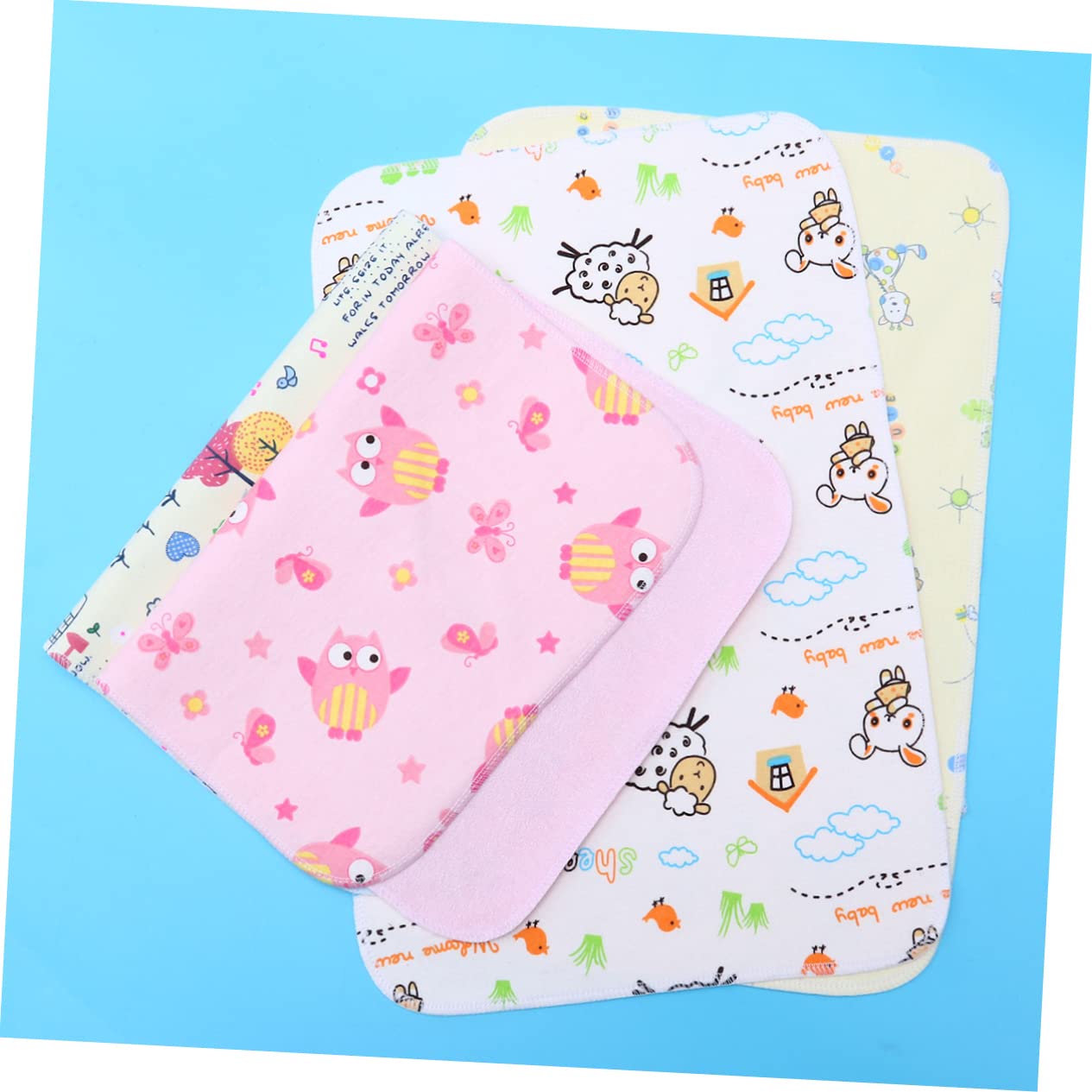 Totority 8-Pack Waterproof Washable Changing Pad Covers - Soft Mattress Pad Protector for Baby Diaper Changing, Travel & Home Use