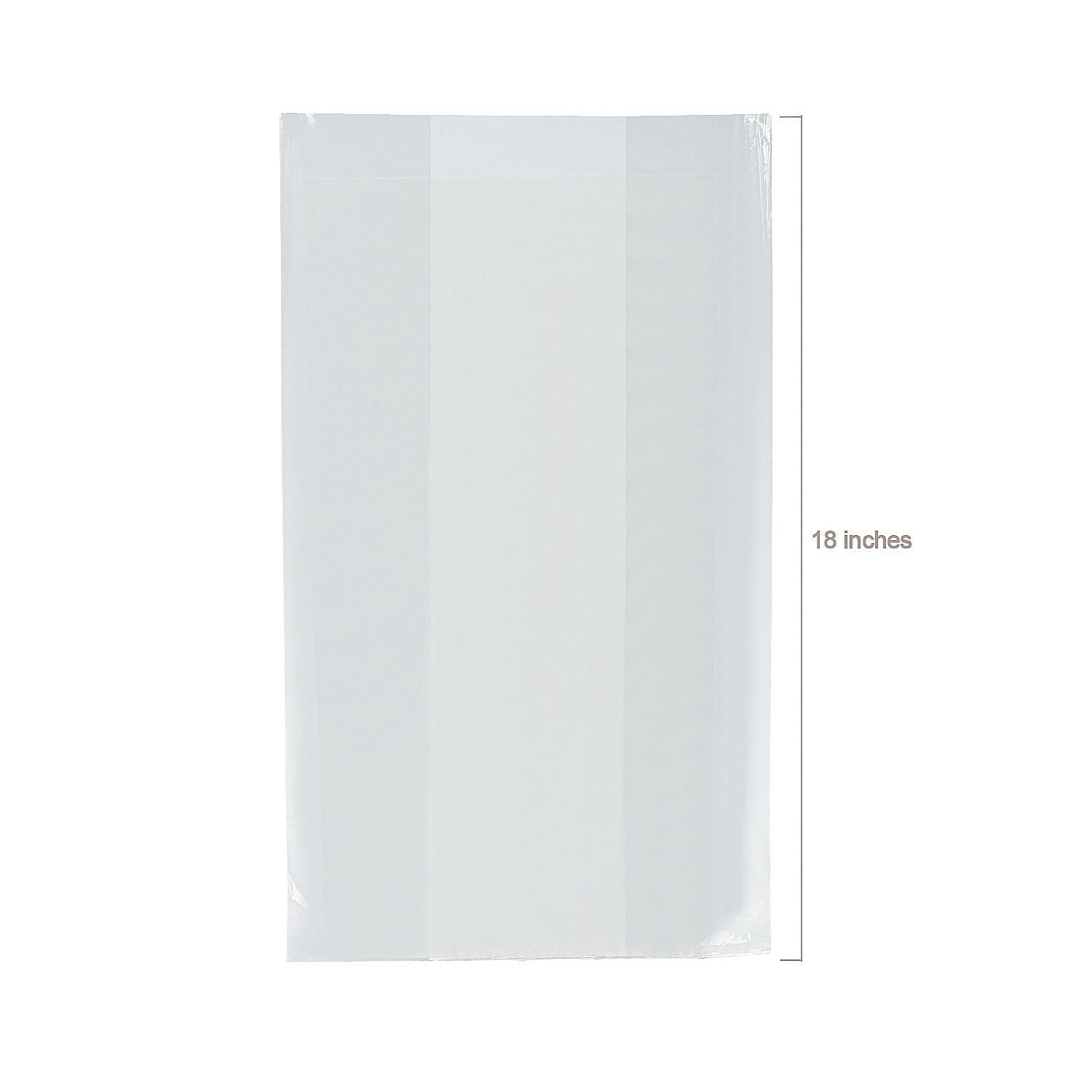**50-Piece Large Clear Cello Basket Bags for Wedding Party Supplies | Cellophane Gift Bags for Bridal Showers, Baby Showers & Events**