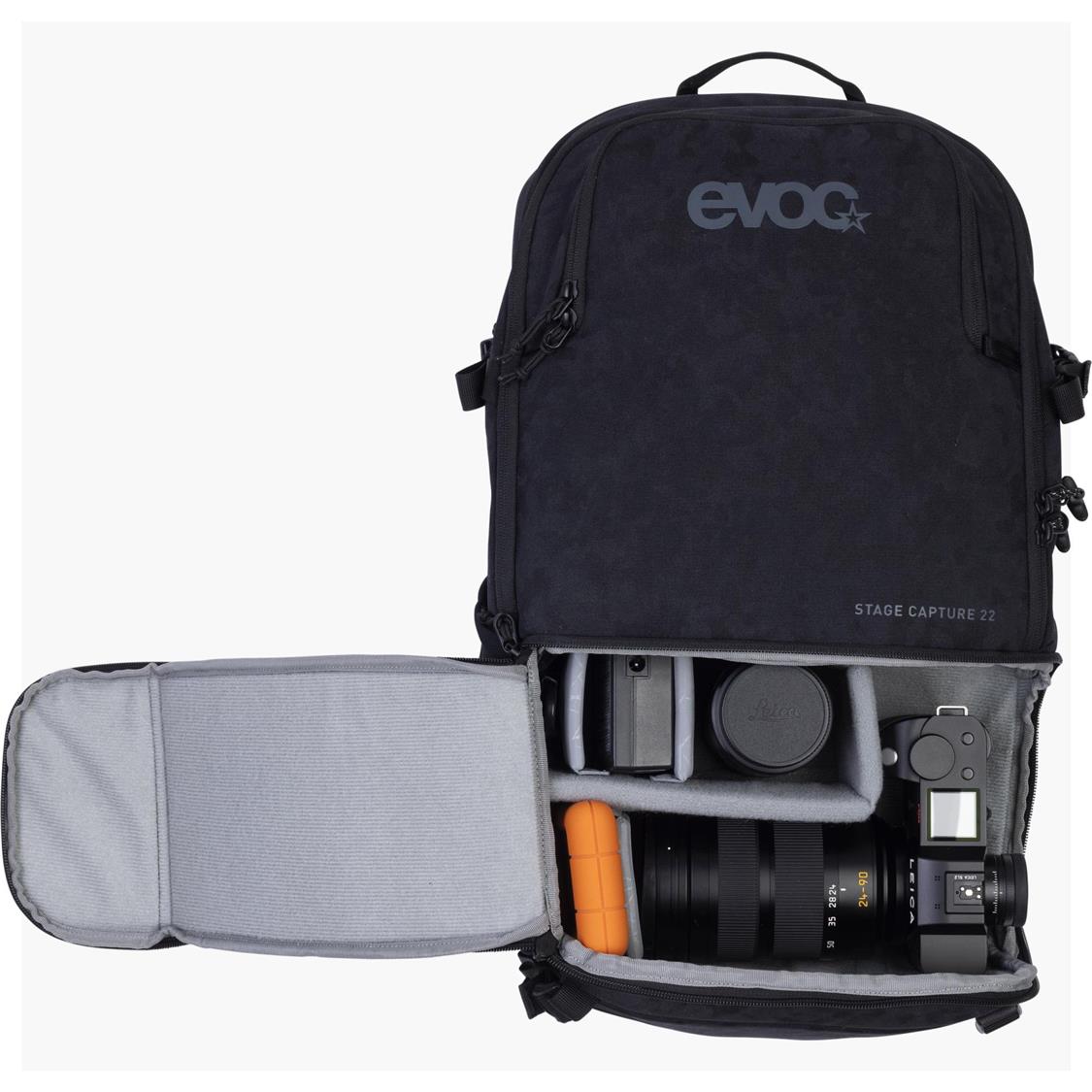 Evoc Stage Capture 22 Camera Backpack (SS25) - Waterproof DSLR/SLR/Mirrorless Camera Bag with Laptop Compartment - Perfect for Travel, Hiking & Photography Adventures