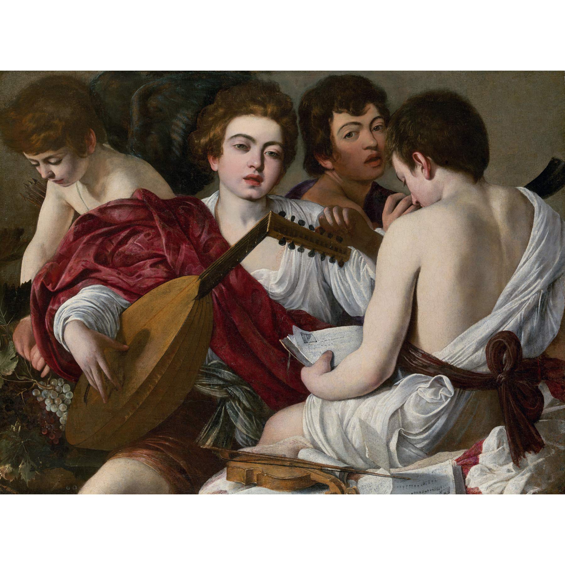 Artery8 Caravaggio Musicians Concert Youths Painting - Large 18x24 Inch Wall Art Poster Print on Thick Paper - Perfect for Living Room, Bedroom & Office Decor