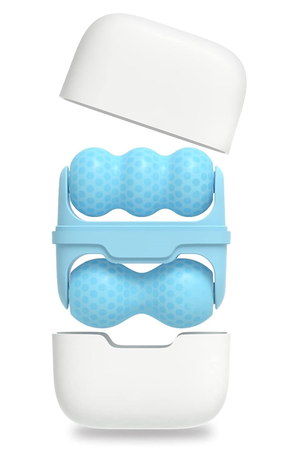 GION 2-in-1 Facial Massager Roller for Face & Neck - Reduces Wrinkles, Puffiness & Pain Relief - Includes Travel Case - Beauty Treatment Tool for Women & Men - Perfect for Home Spa & Skincare Routine