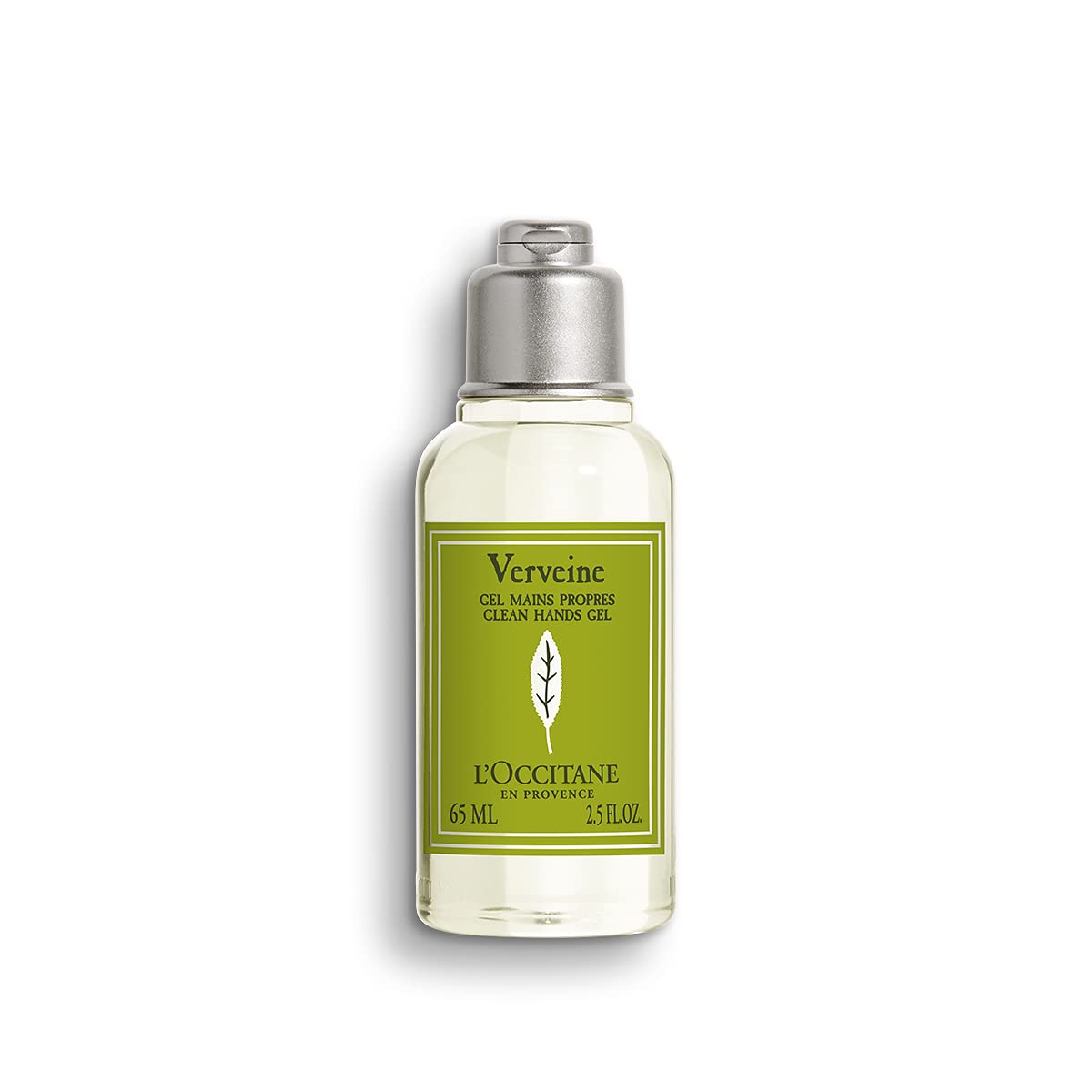 L'Occitane Verbena Hand Sanitizer Gel - 65ml Travel Size | Natural Alcohol-Based Hand Cleanser with Refreshing Citrus Scent | Perfect for On-the-Go Hygiene, Office, Travel & Everyday Use