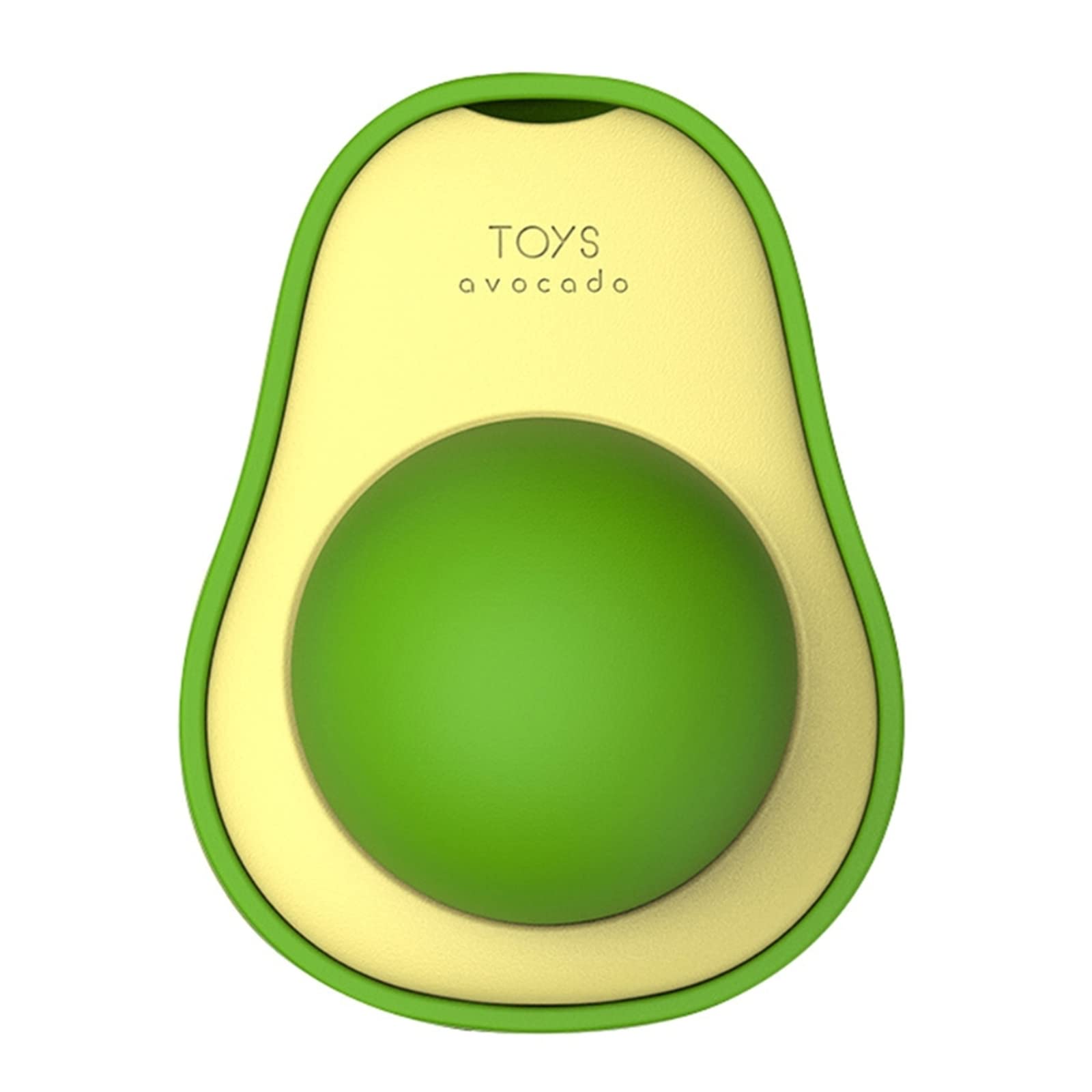 Kitten Play Toys - Avocado Catnip Wall Ball for Cats, Edible Lick Ball Snacks & Healthy Spinning Toy - Fun Interactive Cat Toys for Indoor Play & Stress Relief