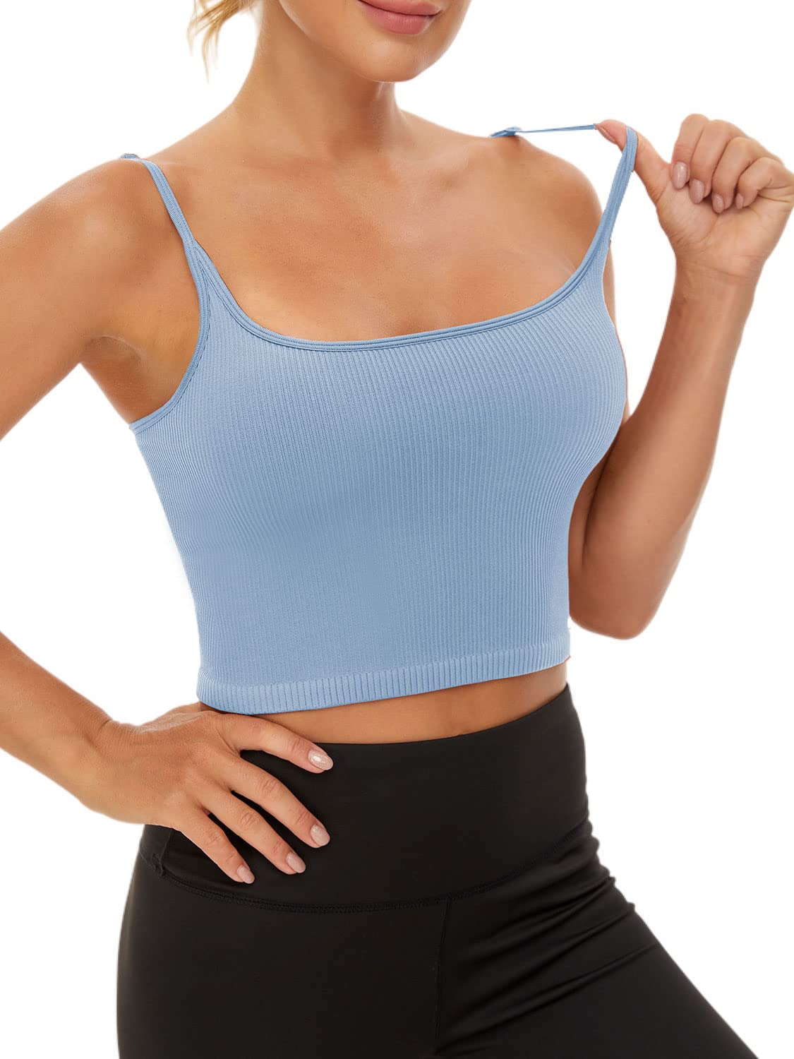 FelFory Seamless Sports Bra Top for Women - Gym & Yoga Wear