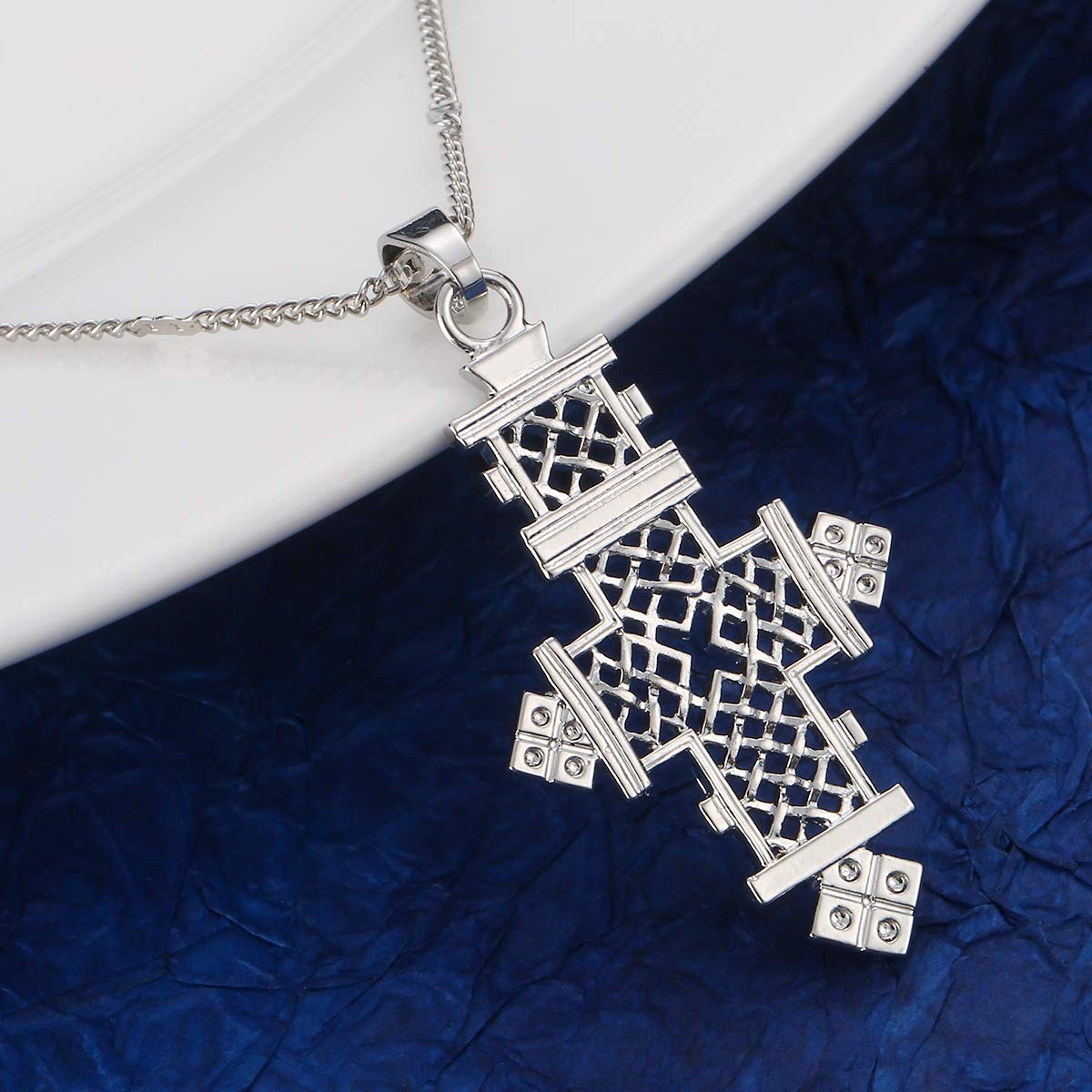 Ethiopian Cross Pendant Necklace - Handmade Eritrean Christian Jewelry for Women & Men | Perfect for Church, Weddings & Cultural Celebrations