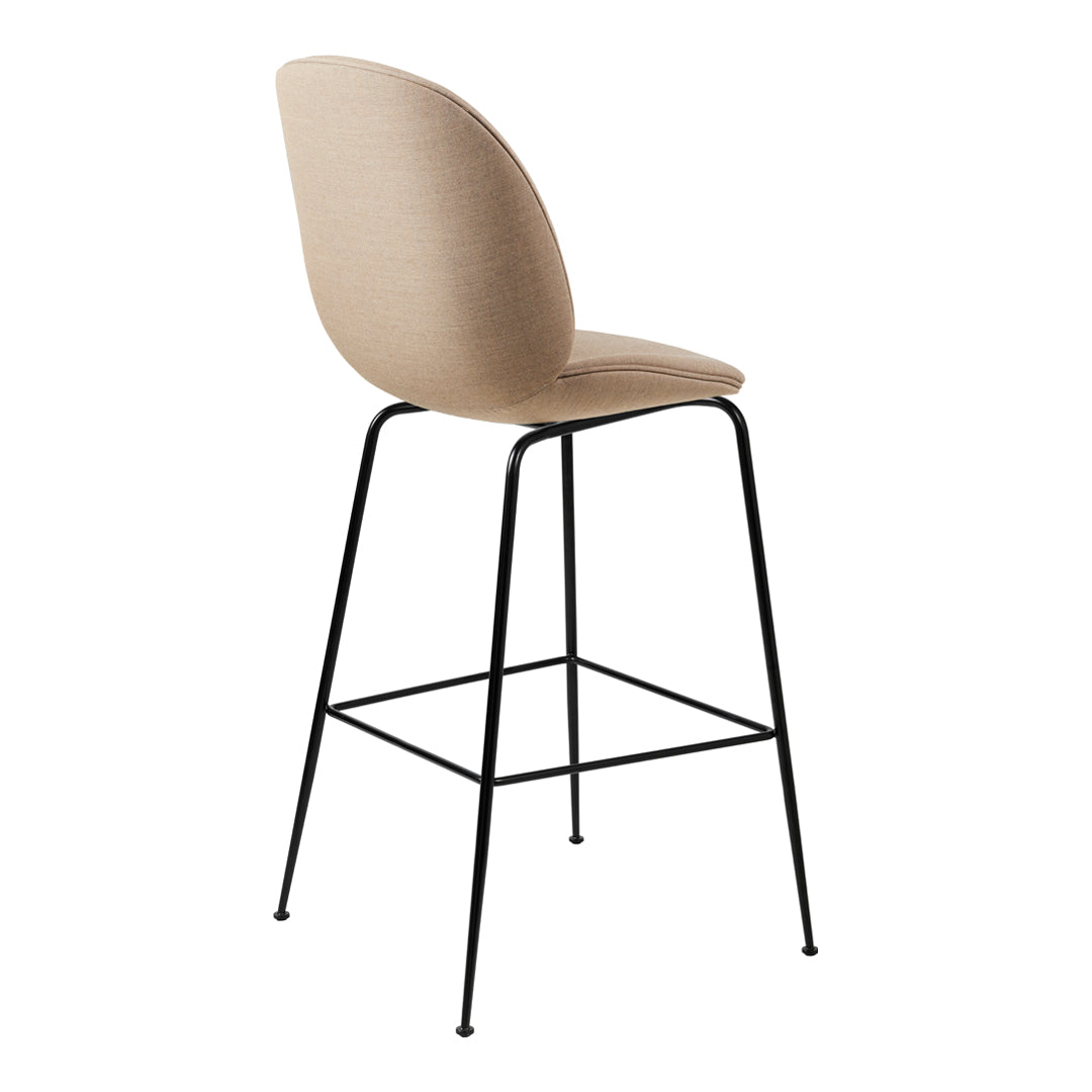 Beetle Bar Chair - Fully Upholstered Counter Stool with Back Support | Modern Kitchen Island Seating, Breakfast Nook & Home Bar Decor