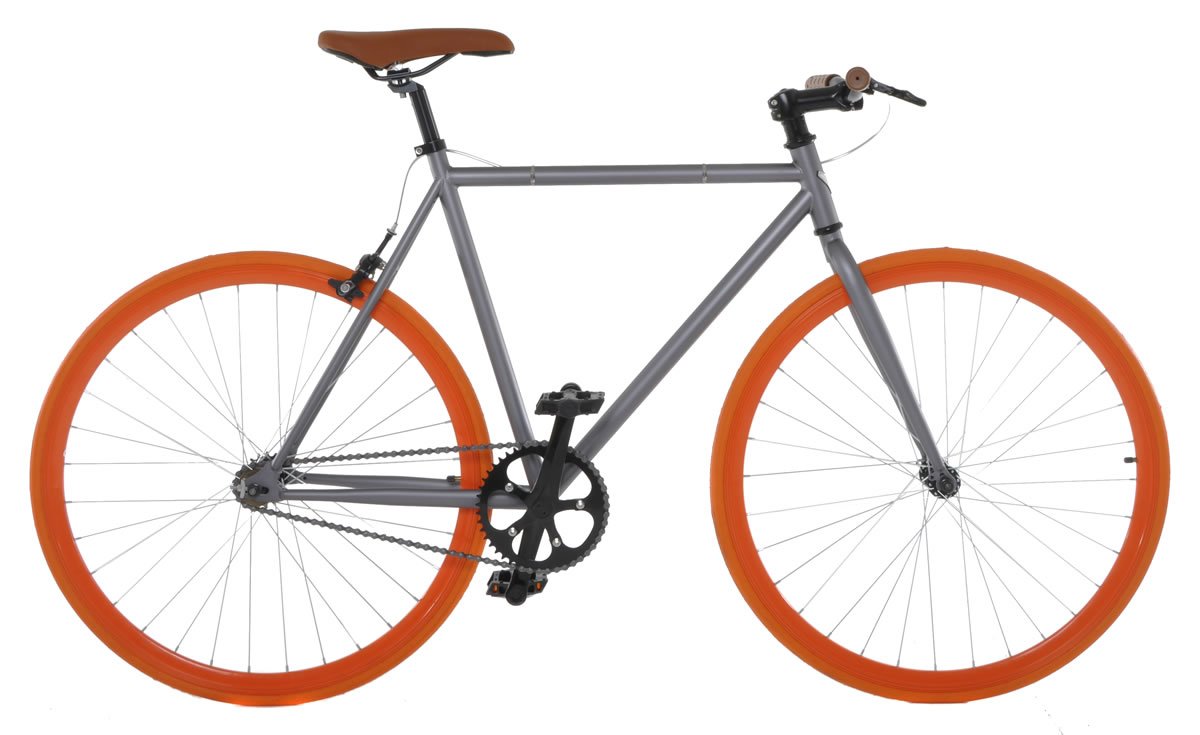 54cm Fixed Gear Bike - Single Speed Urban Road Bike for Men & Women (Black, 54 cm) - Perfect for City Commuting, Exercise & Street Riding
