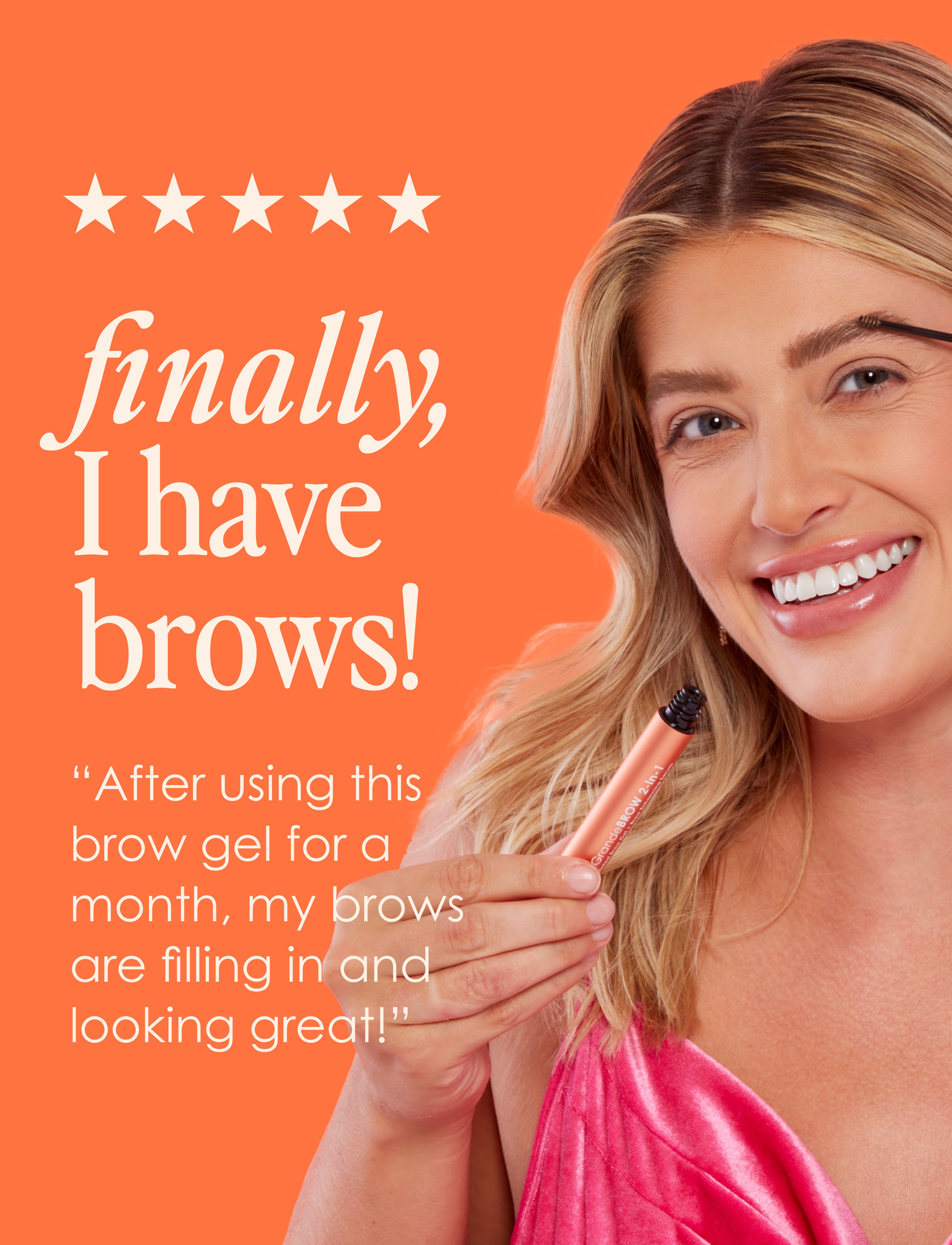 GrandeBROW 2-in-1 Eyebrow Enhancing Serum & Lash Booster - Natural Growth Formula for Fuller Brows & Lashes - Perfect for Daily Beauty Routine & Special Occasions