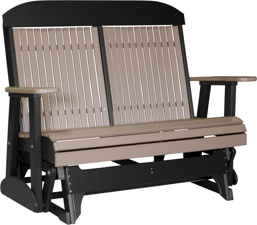 LuxCraft 4 Foot Classic Glider Rocking Chair - Perfect for Nursery, Living Room & Patio Relaxation