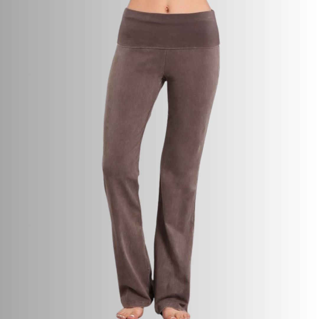 Bootcut Flare Mineral Washed Jeggings for Women - Made in USA | Stretchy Denim Pants for Casual Wear & Everyday Comfort