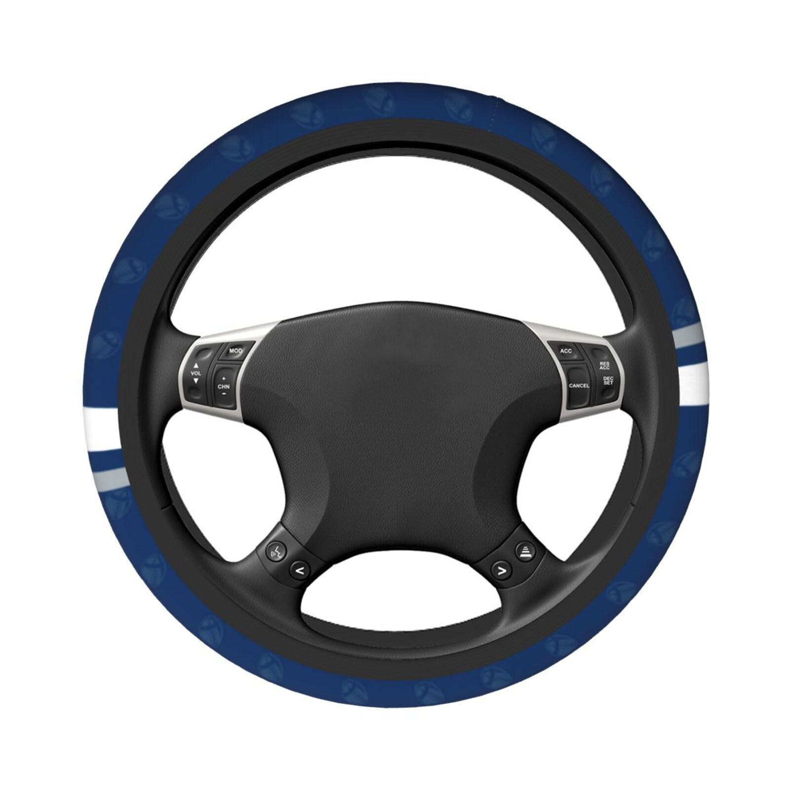 Custom Football Car Steering Wheel Cover - Anti-Slip & Sweat Absorption for Sedans, SUVs & Trucks - Perfect for Sports Fans