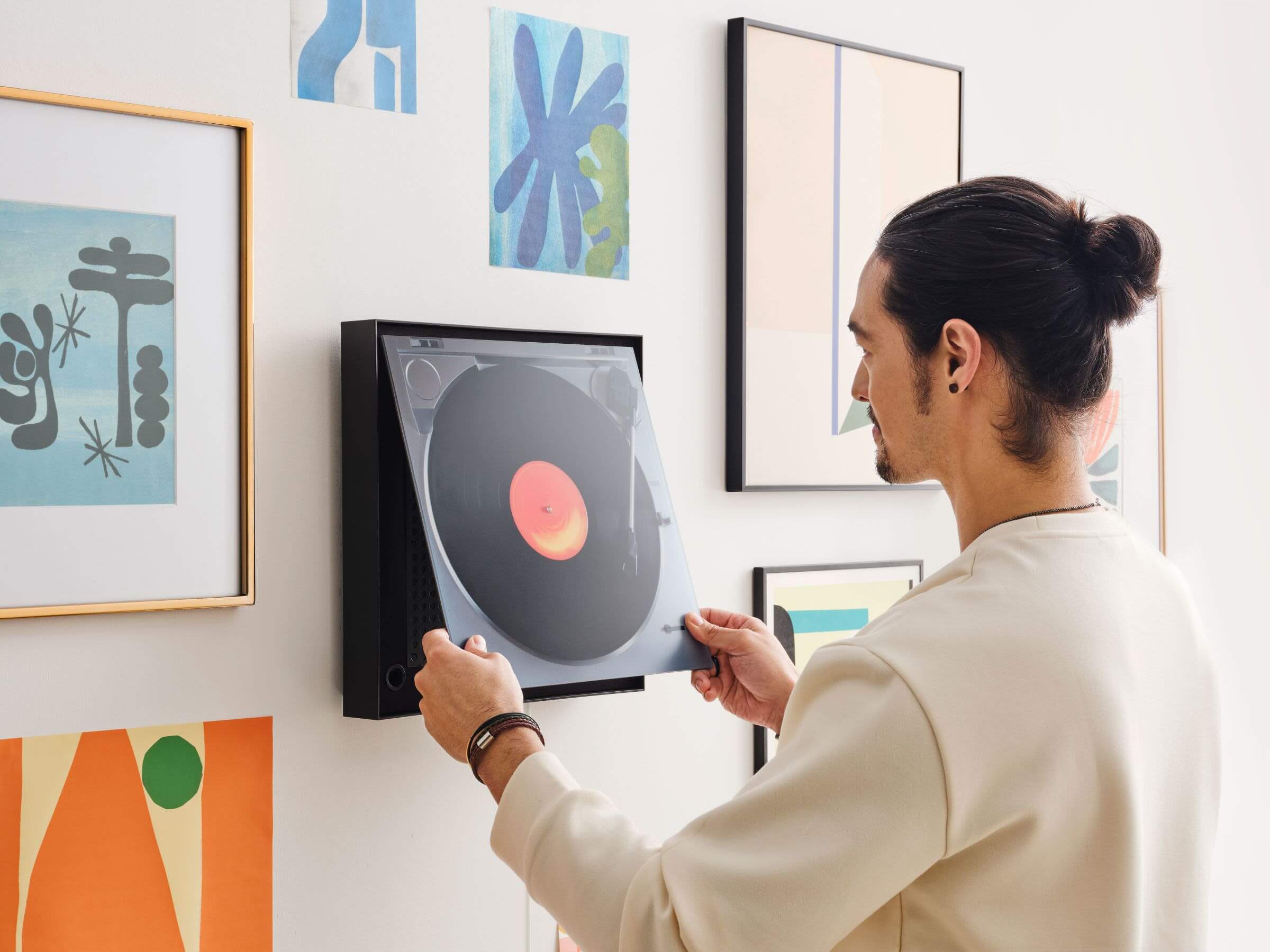 Samsung Music Frame HW-LS60D Wireless Speaker - Premium Bluetooth Sound System for Home, Office & Outdoor Use | High-Quality Audio Experience for Music, Movies & Parties