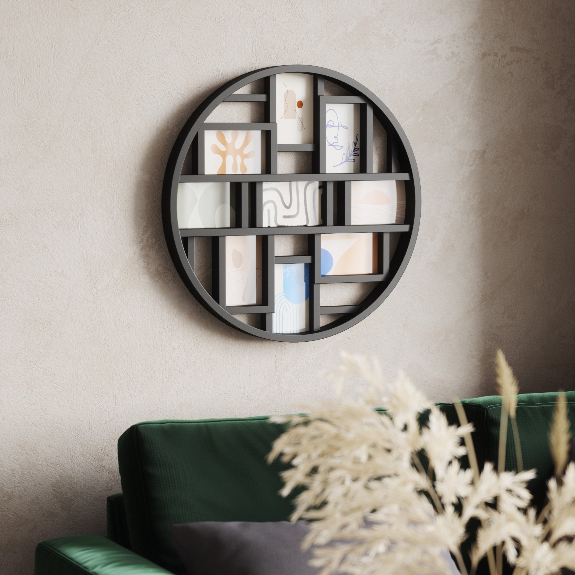 Luna Wall Multi Picture Frame - Display Your Favorite Memories in Style | Perfect for Living Room, Bedroom & Office Decor
