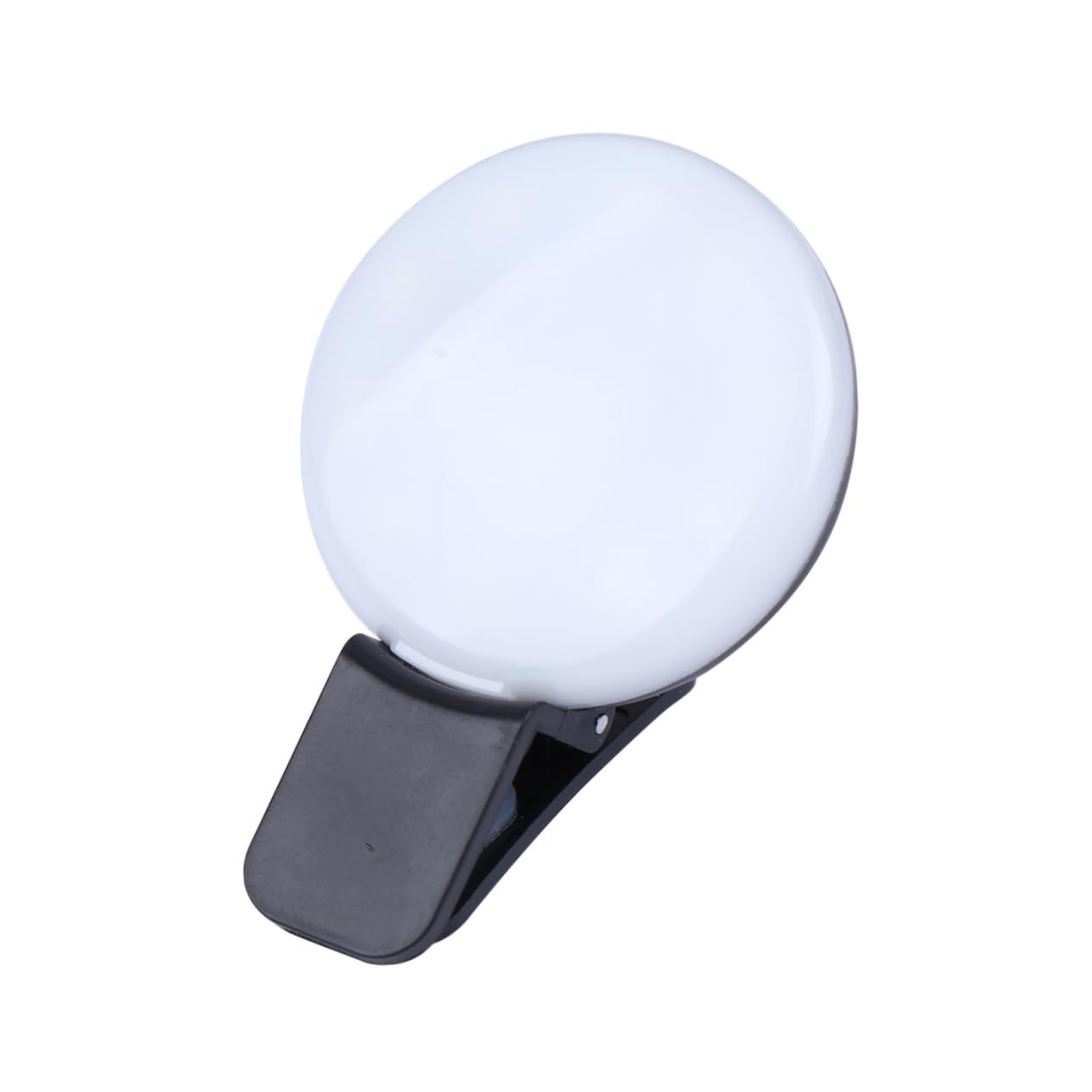 ABOOFAN 2 Pack Clip-On Ring Light with Dimmable LED for Selfie, Live Streaming & Video Calls - Perfect for Smartphone, Camera, Computer & Beauty Makeup (White Plastic)