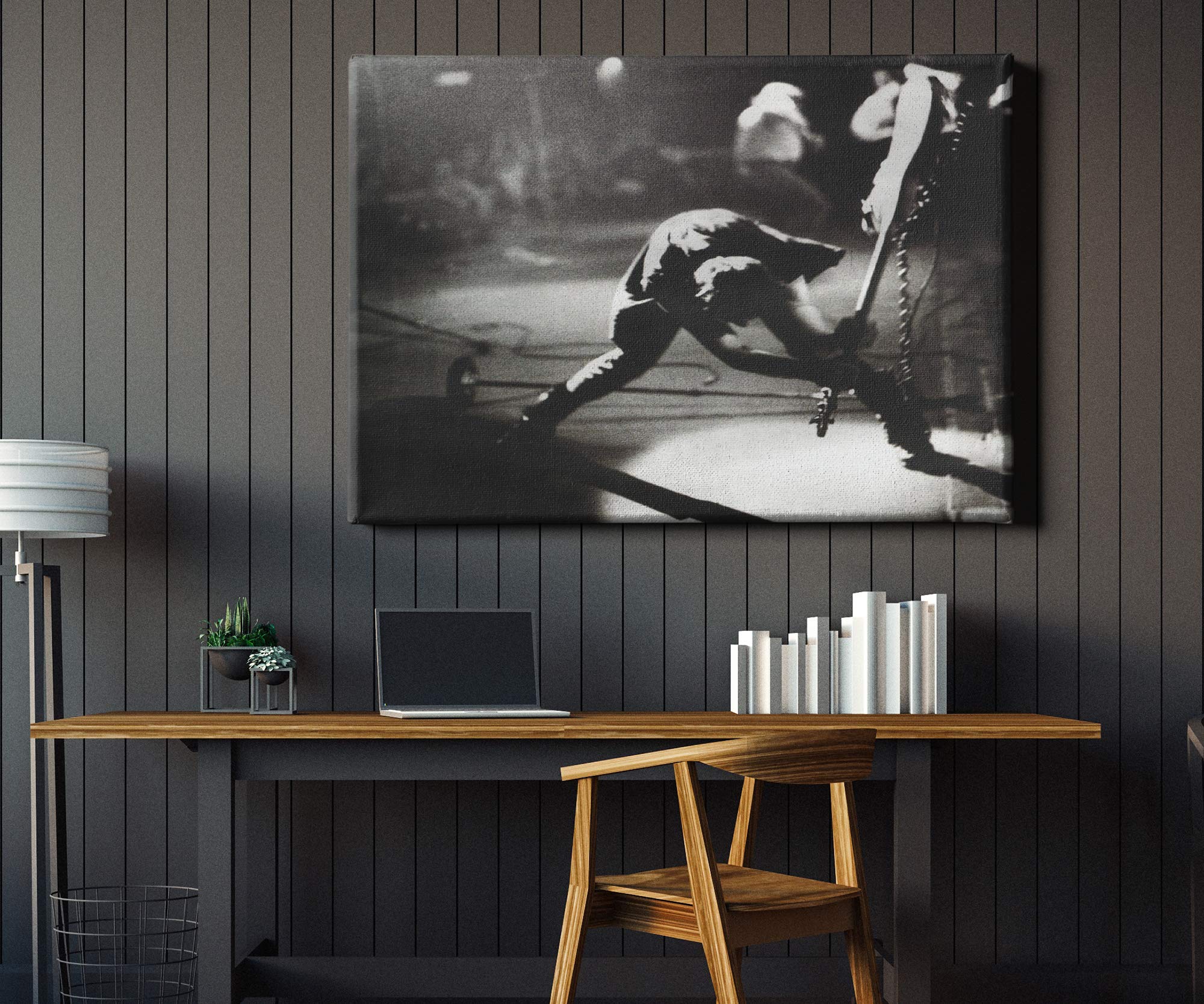 The Clash - London Calling Canvas Wall Art Framed Print - Vintage Music Poster Decor (12x18 Inch) - Perfect for Living Room, Bedroom & Office Decor