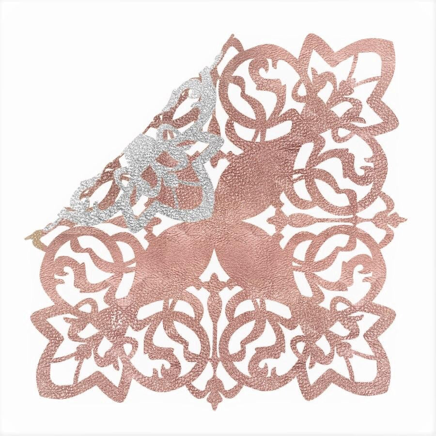 Elegant Butterfly Placemat Set - Rose Gold & Silver for Dining Table Decor | Perfect for Wedding, Party, and Home Decoration