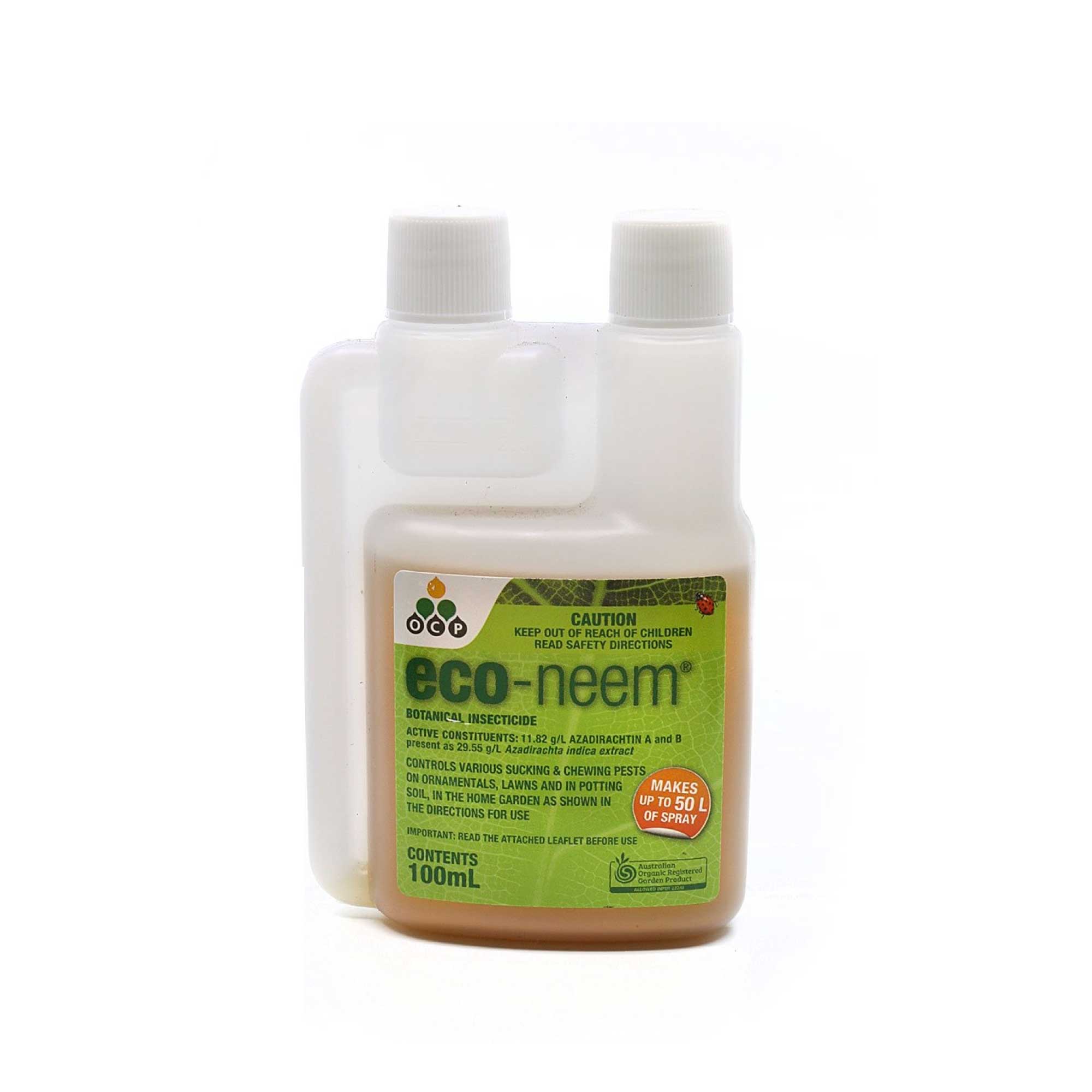 100ml Eco-Friendly Neem Oil Organic Insecticide for Plants - Natural Pest Control for Lawn Grubs, Aphids & Sucking Insects | Indoor & Outdoor Garden Use