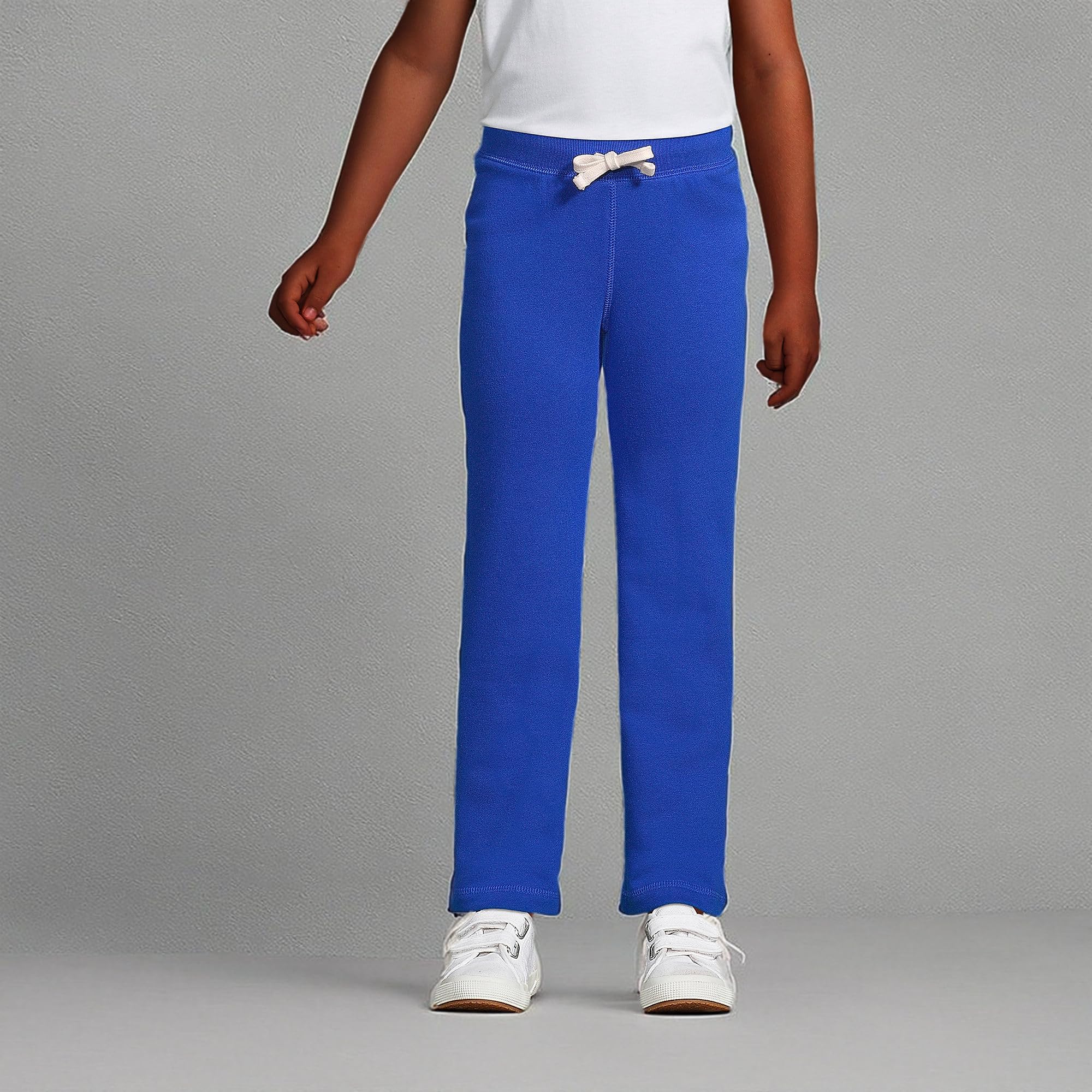 Lands' End Girls' School Uniform Sweatpants - Comfortable & Durable for Everyday Wear | Perfect for School, Play & Casual Outfits