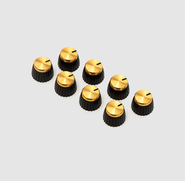 Marshall Gold Amplifier Push On Knobs - Replacement Control Buttons for Marshall Guitar Amps | Perfect for Stage Performances & Home Studios