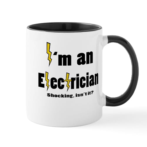 White/Black Inside - Shocking Electrician Mug