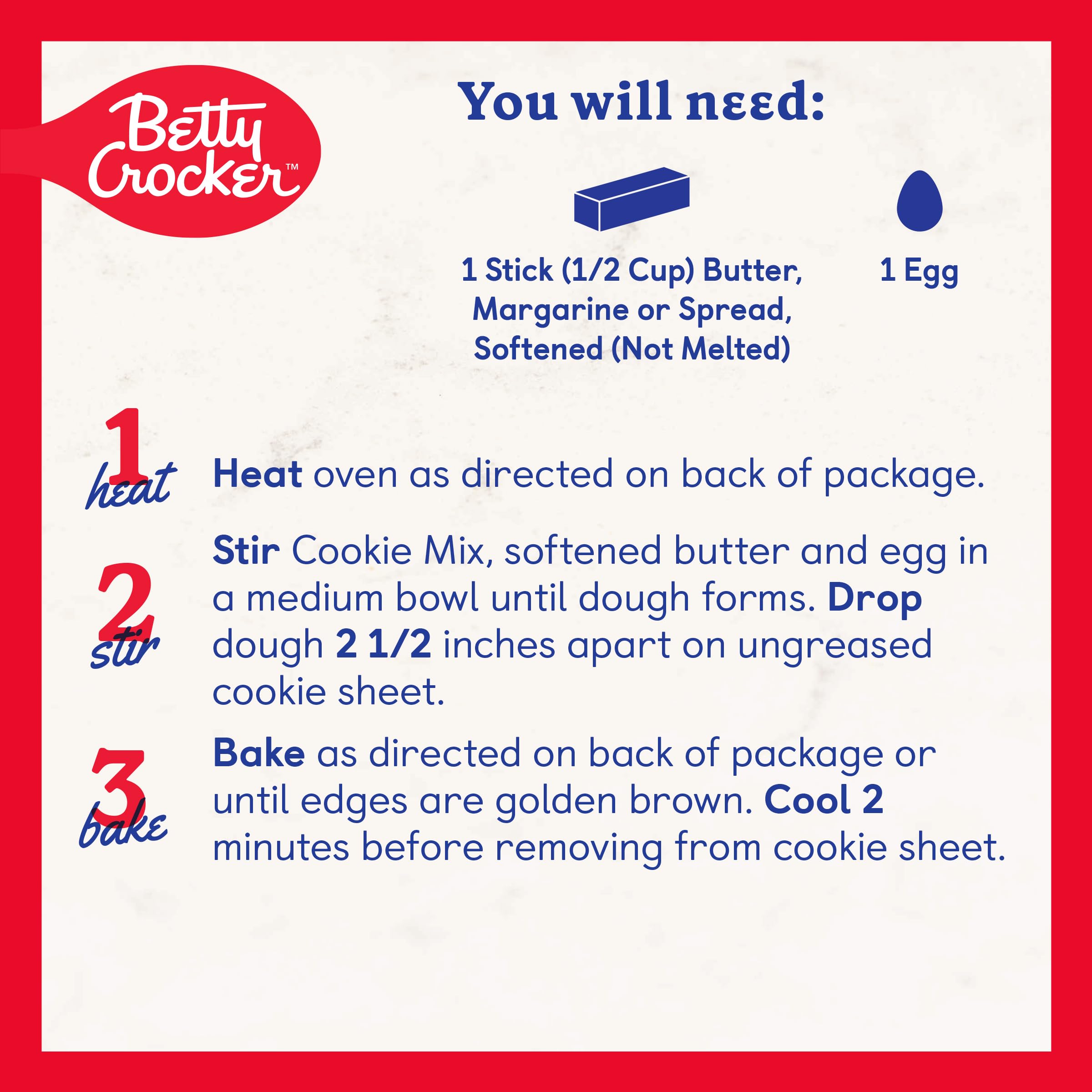 Betty Crocker Chocolate Chip Cookie Baking Mix, 17.5 oz - Easy Homemade Cookies for Parties, Gifts & Family Treats